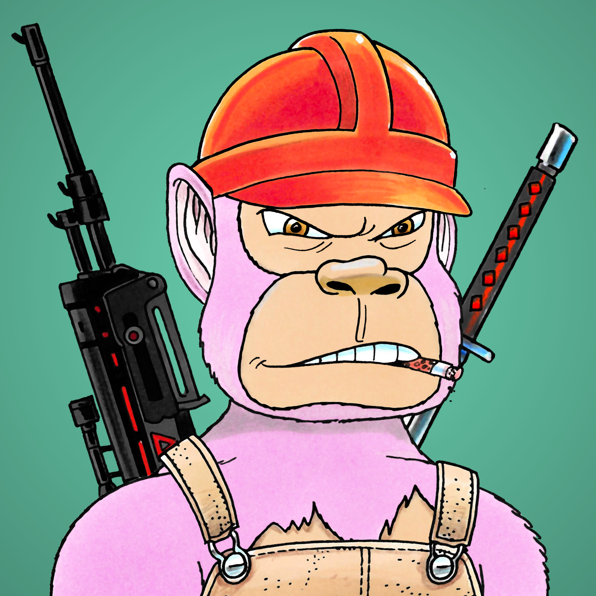 George Trosley - Jungle Freaks - Jungle Freak 6626 - NFT # 6626