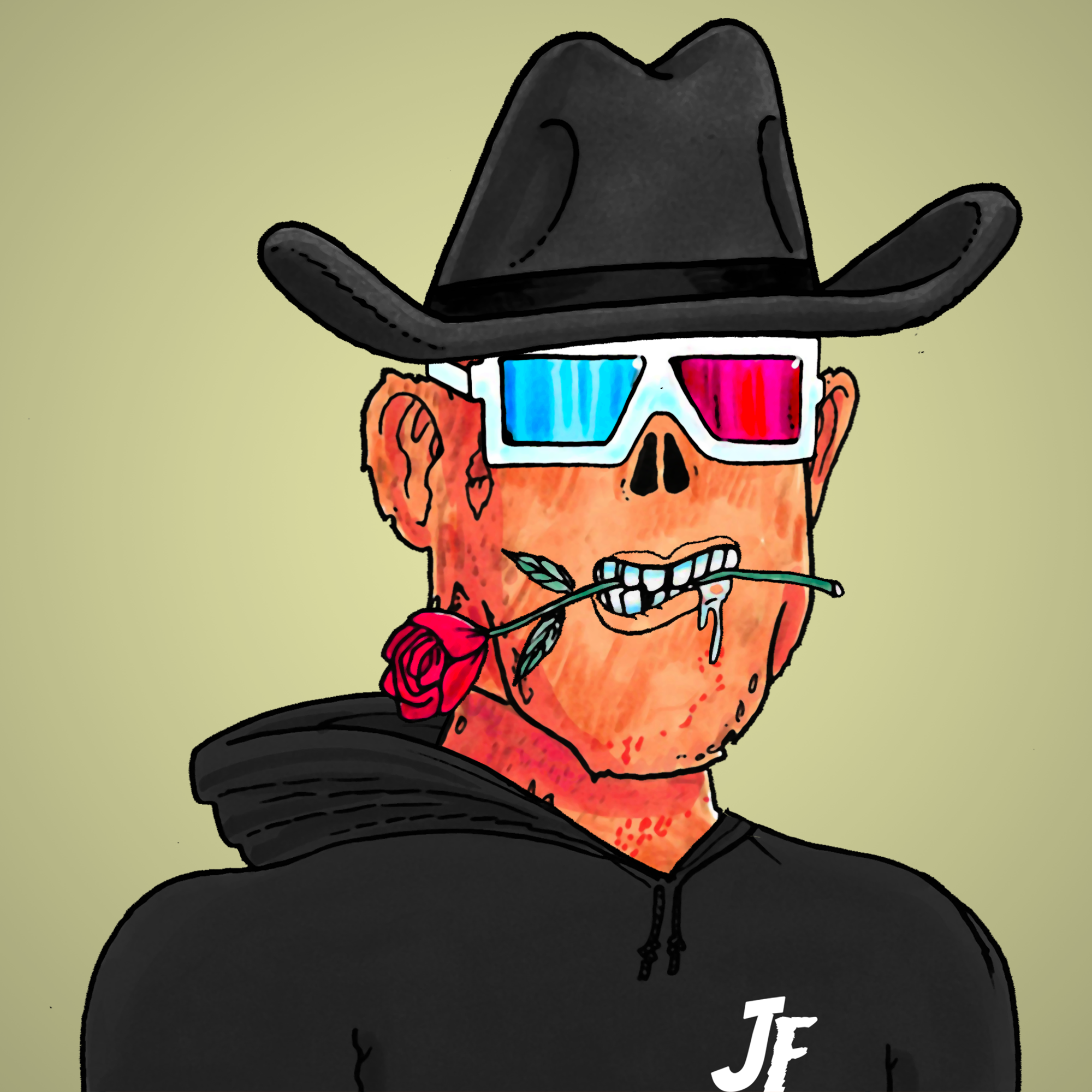 George Trosley - Jungle Freaks - Jungle Freak 6638 - NFT # 6638