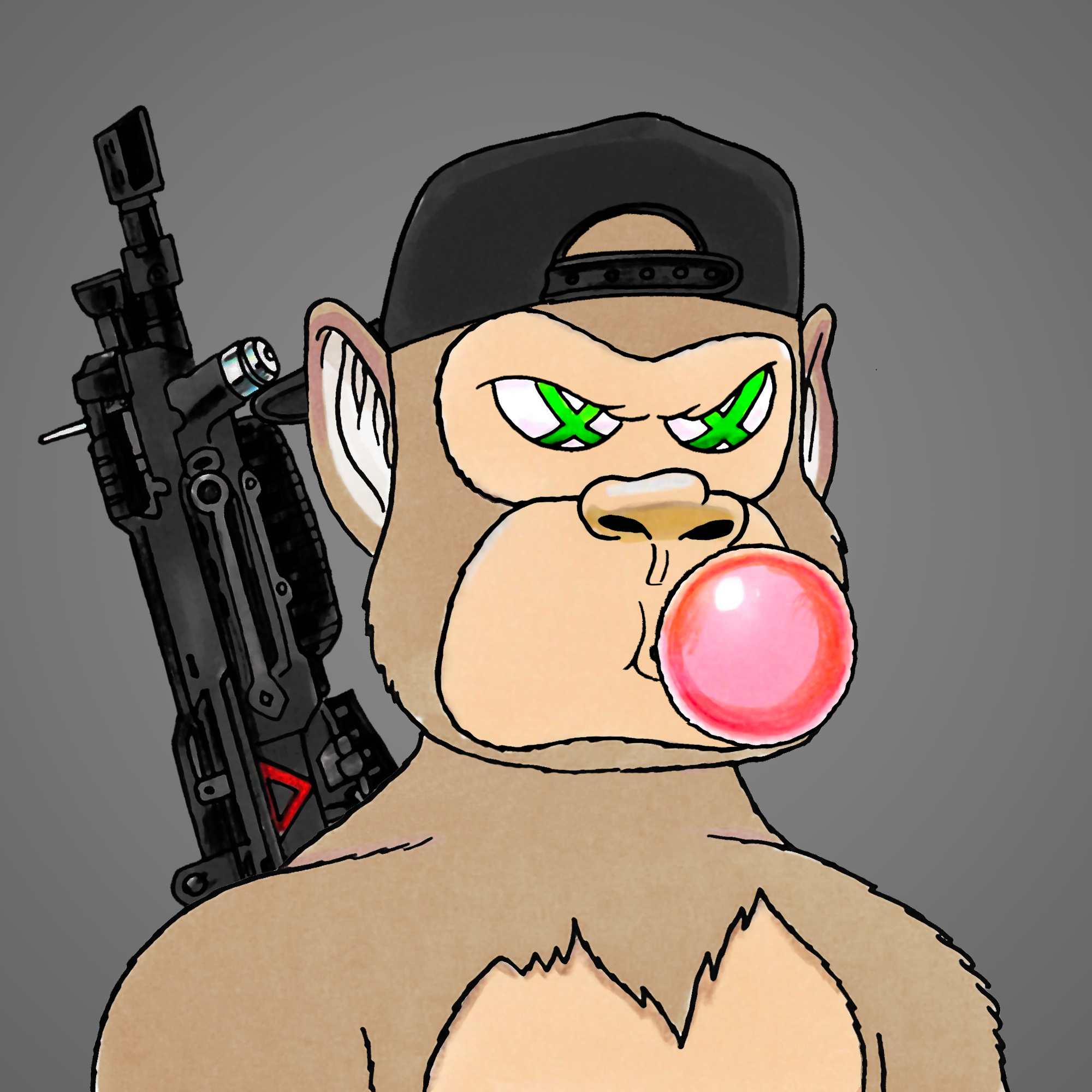 George Trosley - Jungle Freaks - Jungle Freak 6651 - NFT # 6651