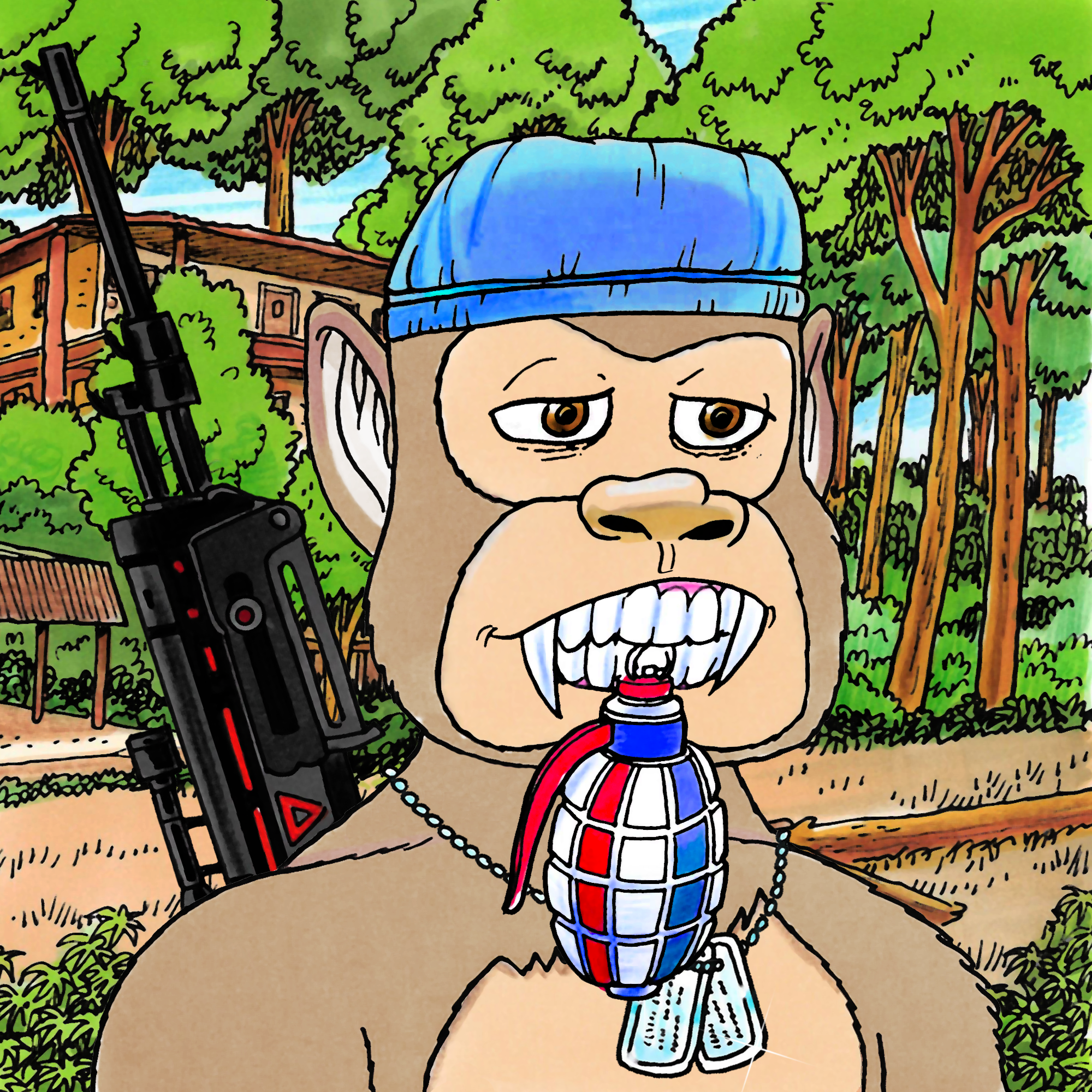 George Trosley - Jungle Freaks - Jungle Freak 6692 - NFT # 6692