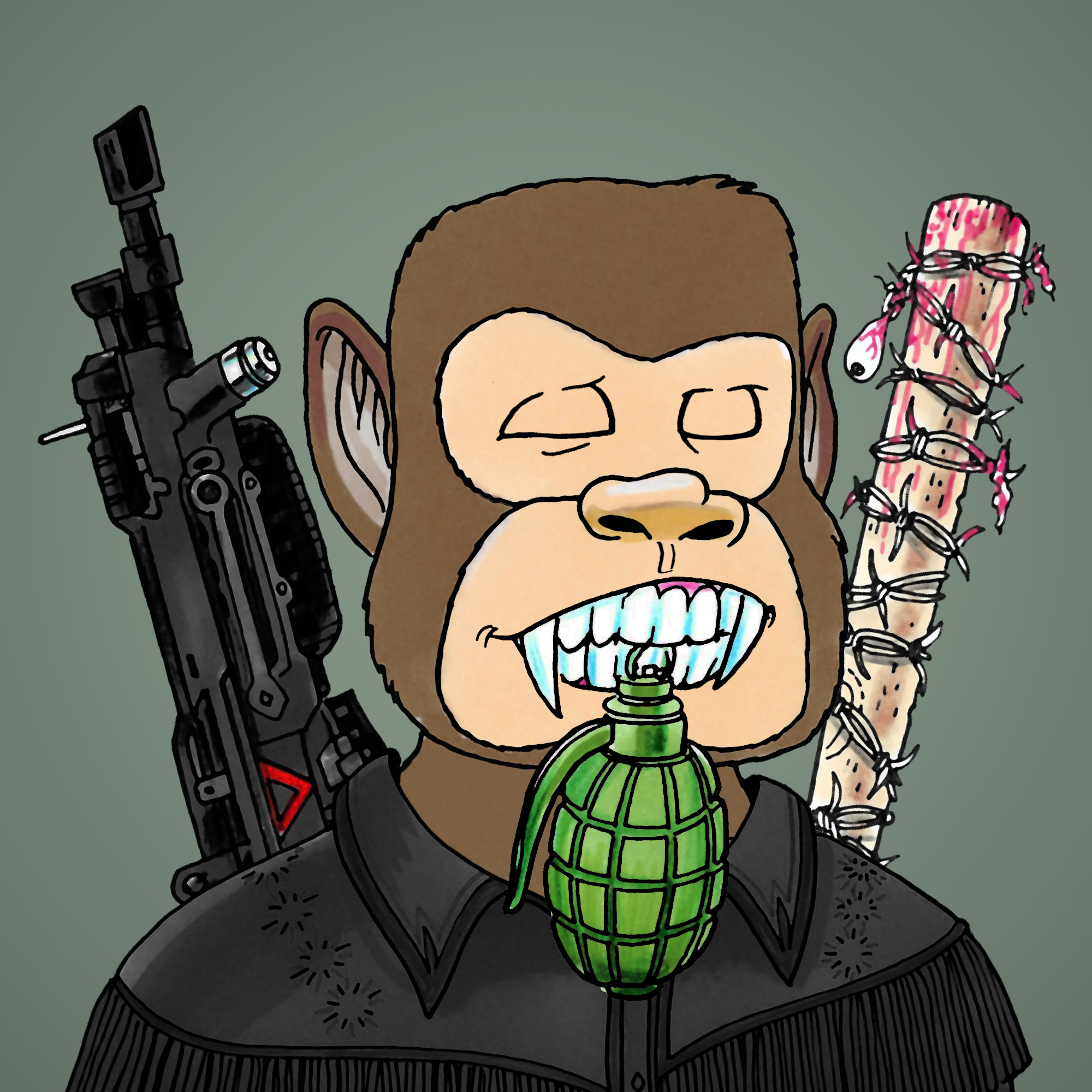 George Trosley - Jungle Freaks - Jungle Freak 6706 - NFT # 6706