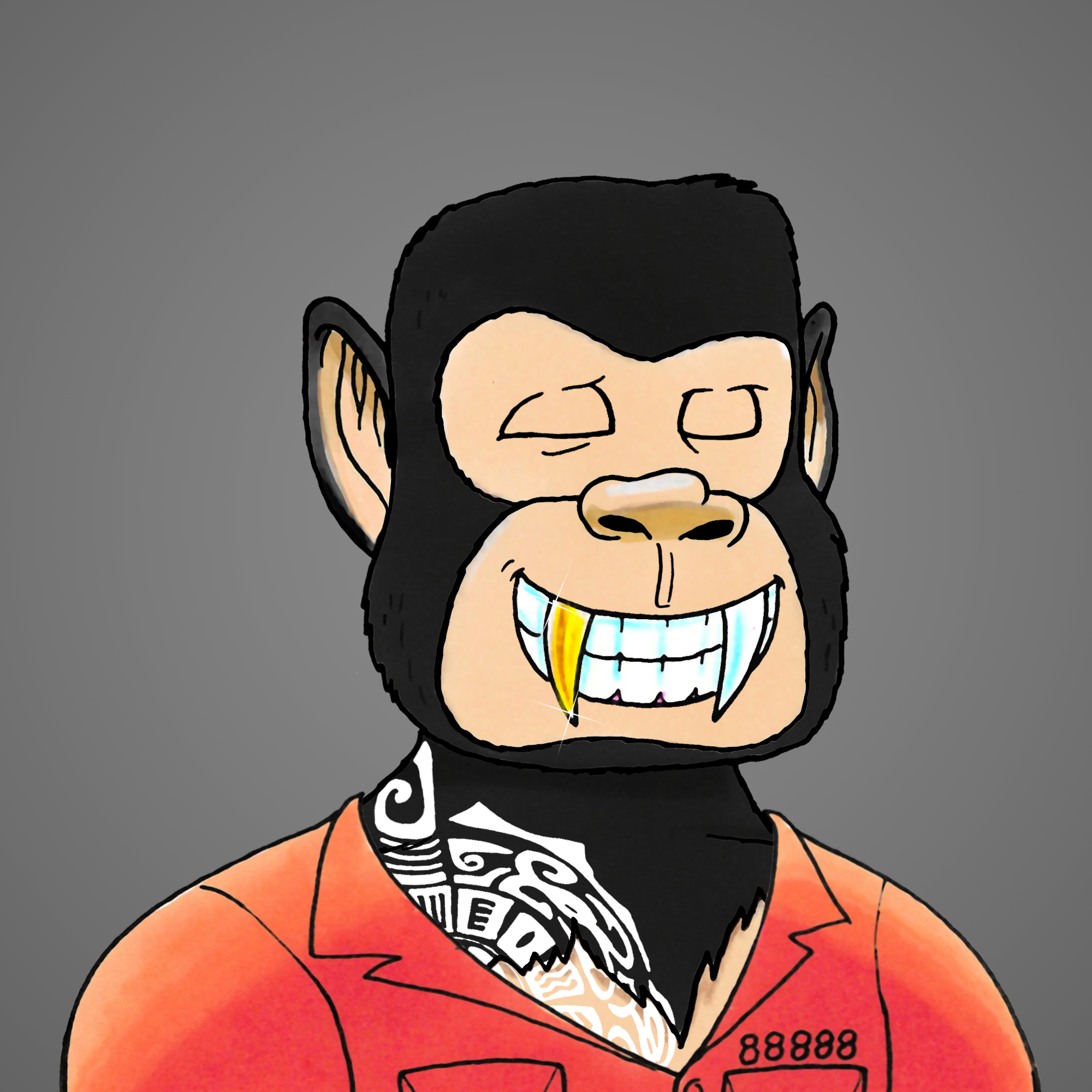 George Trosley - Jungle Freaks - Jungle Freak 6712 - NFT # 6712