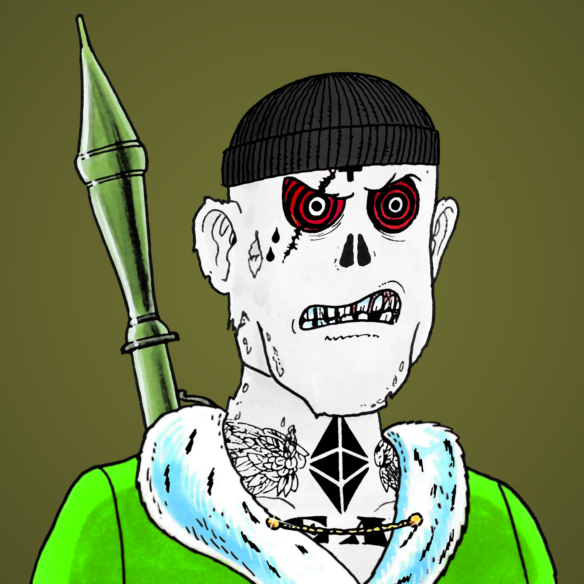 George Trosley - Jungle Freaks - Jungle Freak 6713 - NFT # 6713