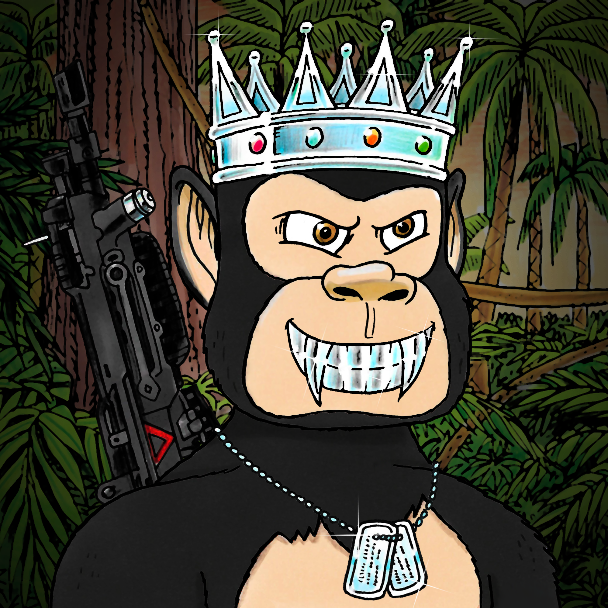 George Trosley - Jungle Freaks - Jungle Freak 6730 - NFT # 6730