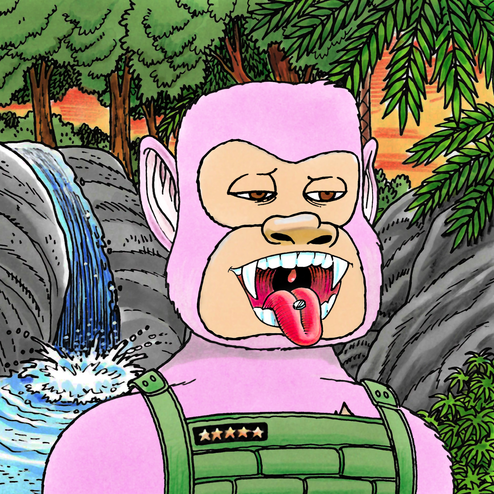 George Trosley - Jungle Freaks - Jungle Freak 6736 - NFT # 6736