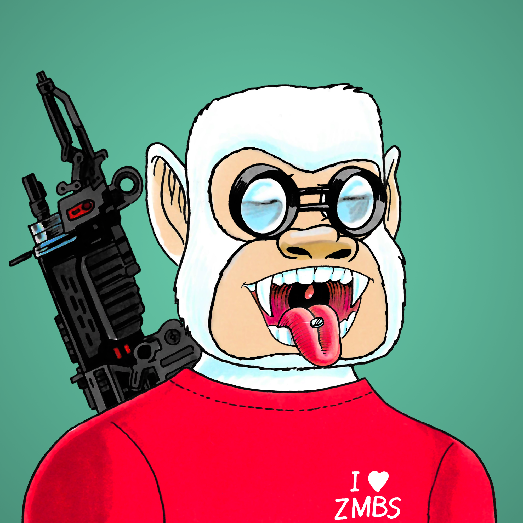 George Trosley - Jungle Freaks - Jungle Freak 6760 - NFT # 6760