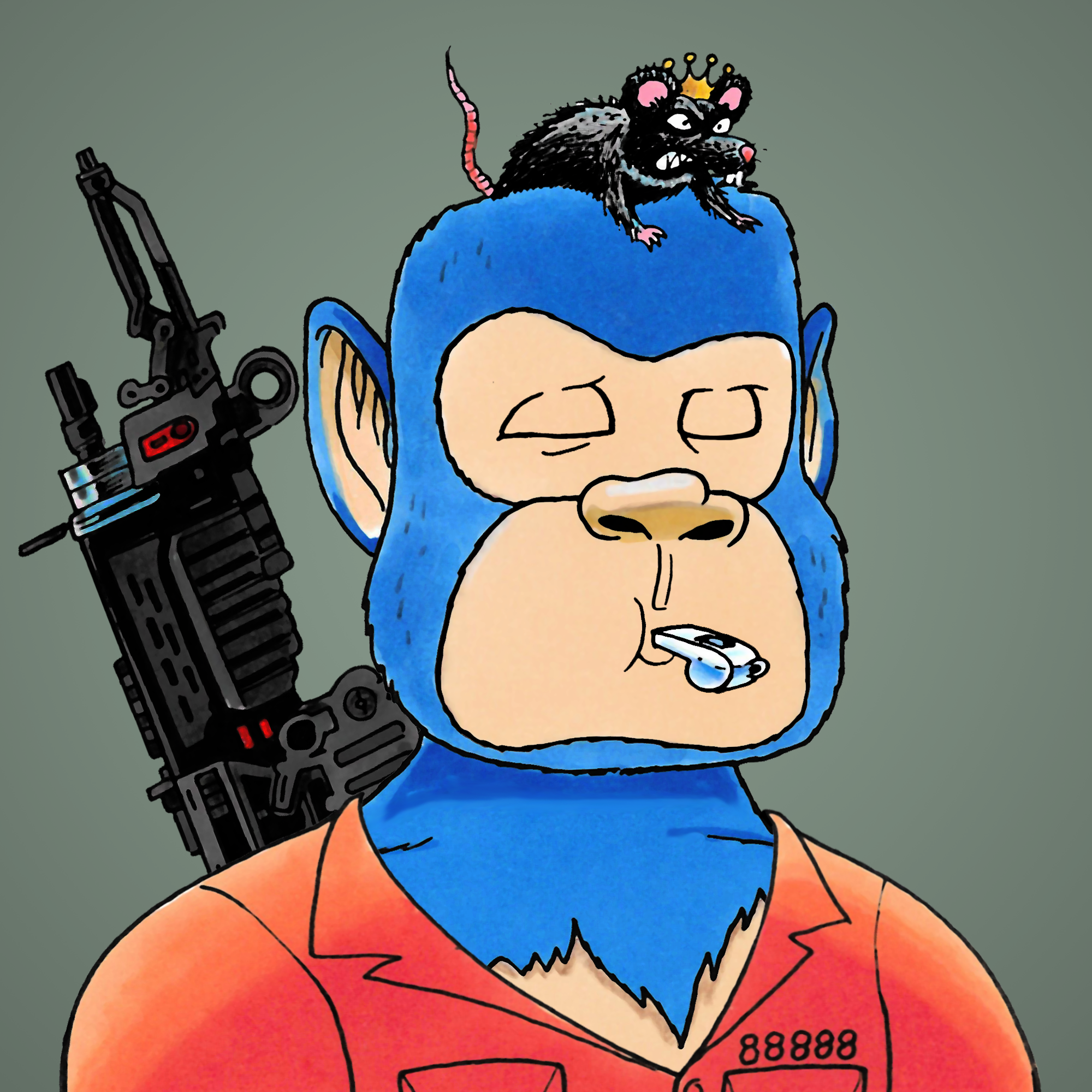 George Trosley - Jungle Freaks - Jungle Freak 677 - NFT # 677