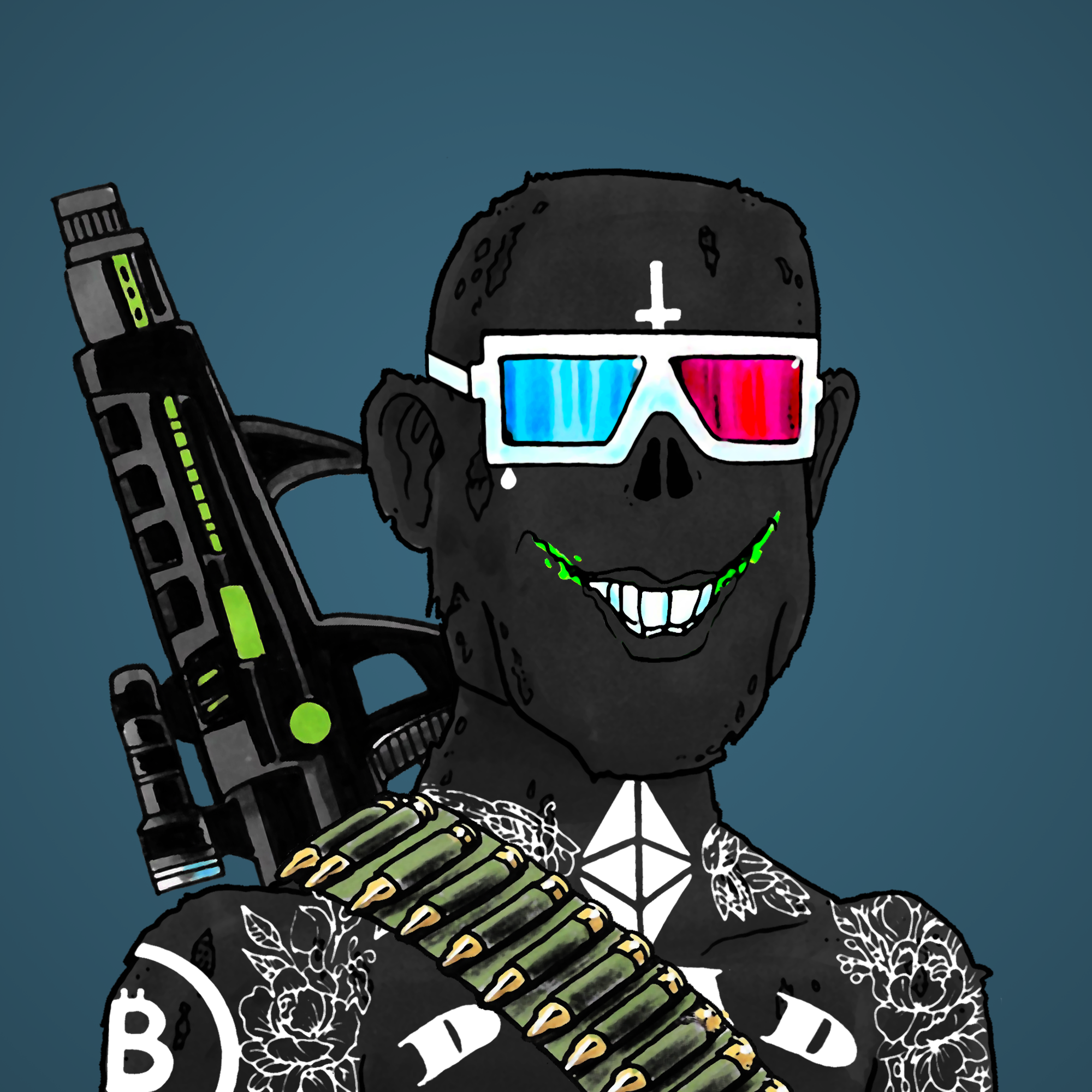 George Trosley - Jungle Freaks - Jungle Freak 679 - NFT # 679