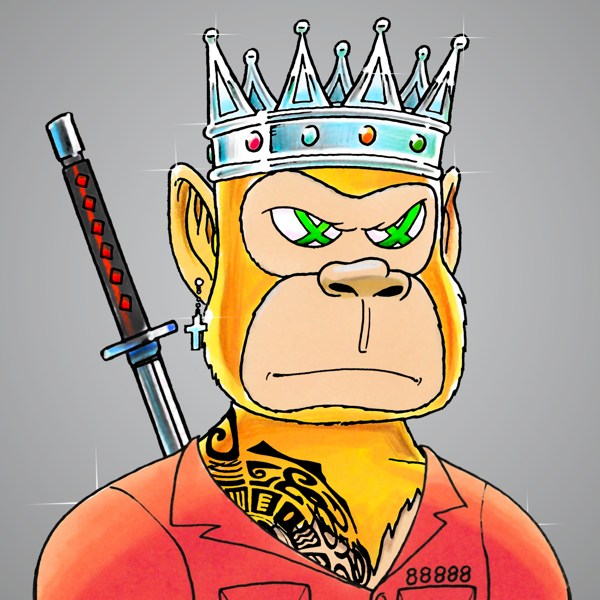 George Trosley - Jungle Freaks - Jungle Freak 6799 - NFT # 6799