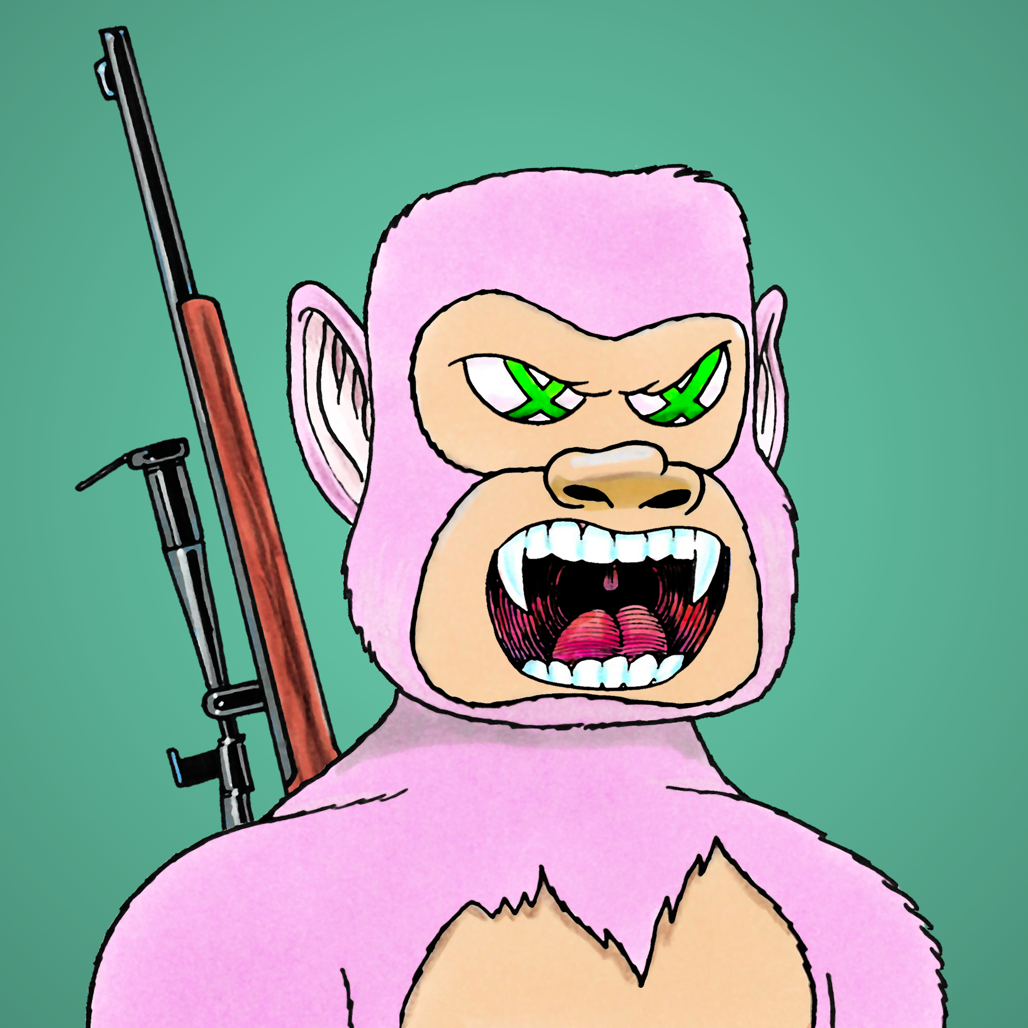 George Trosley - Jungle Freaks - Jungle Freak 6802 - NFT # 6802