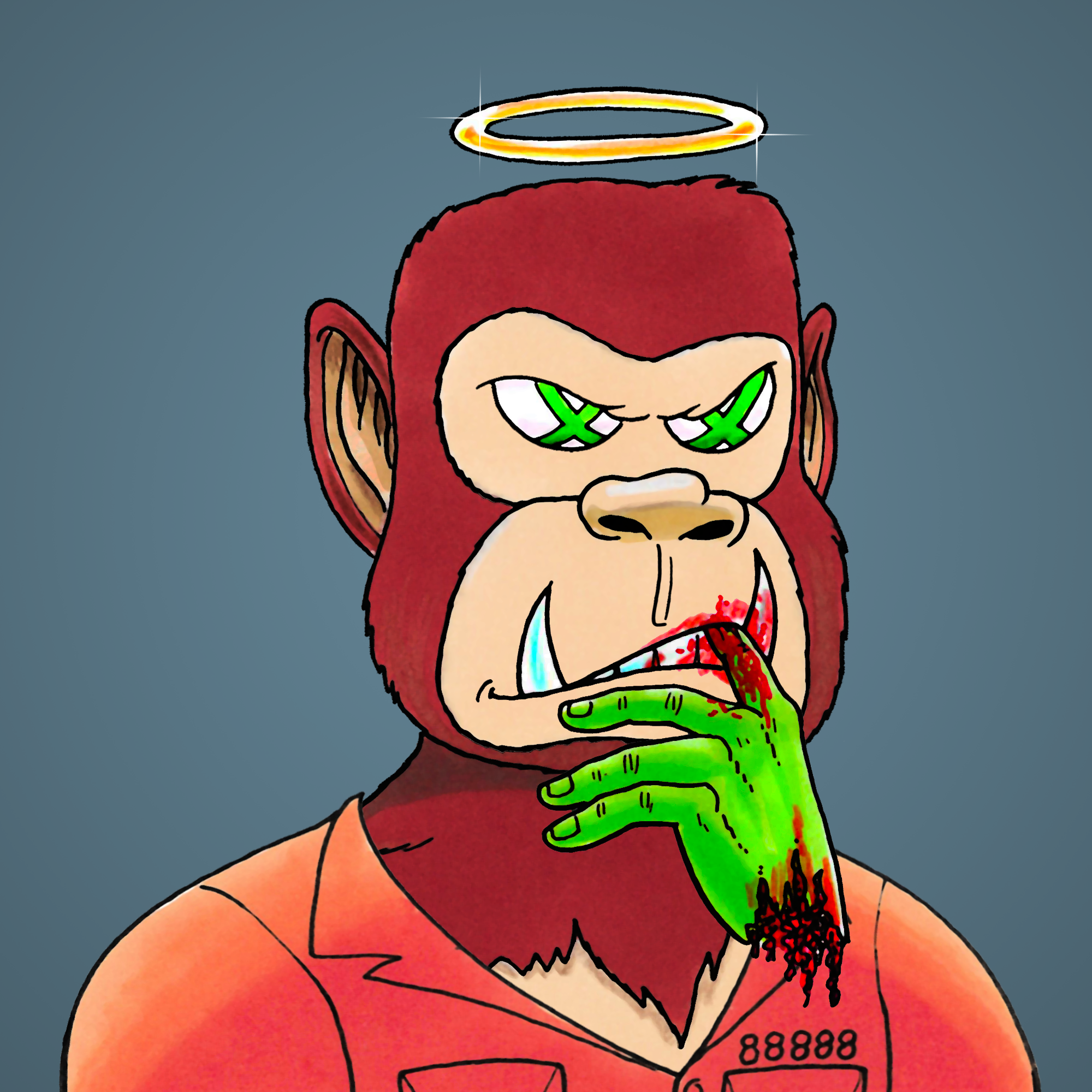 George Trosley - Jungle Freaks - Jungle Freak 6810 - NFT # 6810