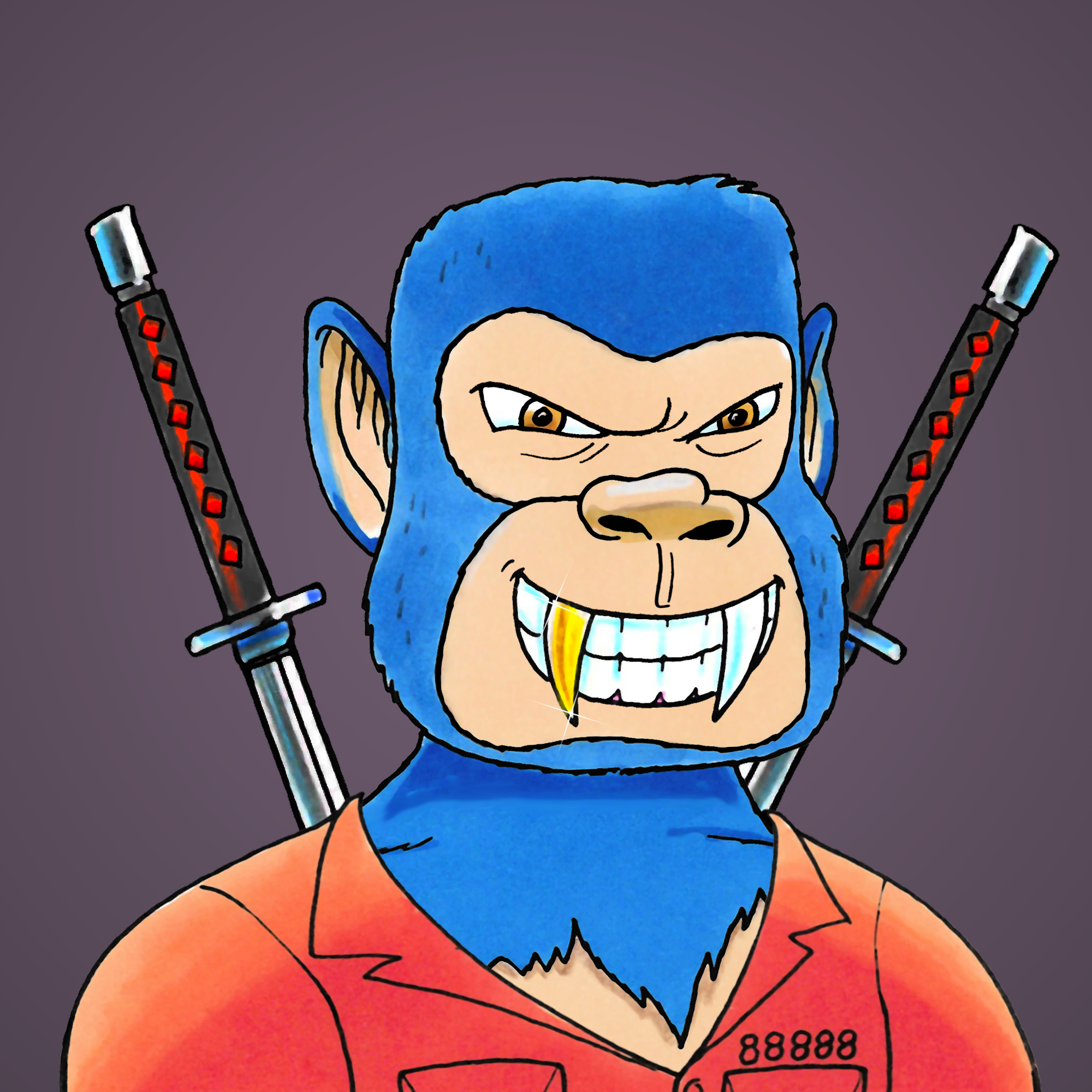 George Trosley - Jungle Freaks - Jungle Freak 6822 - NFT # 6822