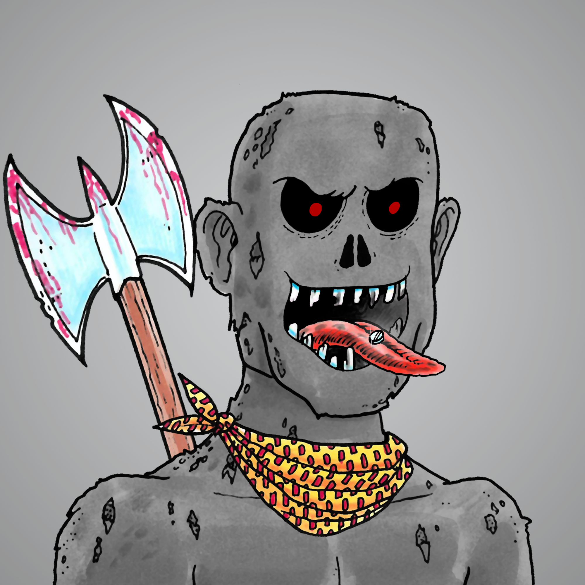 George Trosley - Jungle Freaks - Jungle Freak 6837 - NFT # 6837