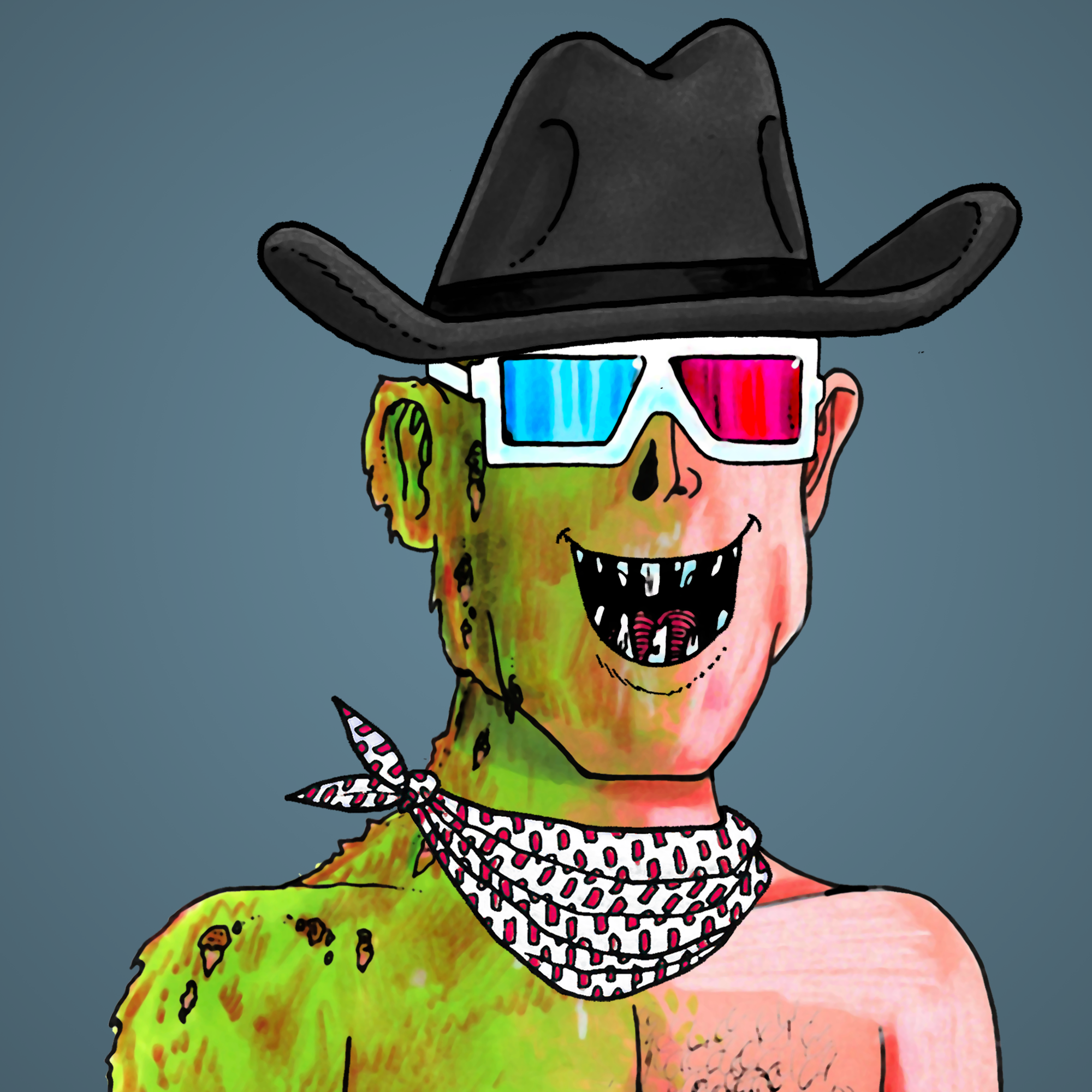 George Trosley - Jungle Freaks - Jungle Freak 6845 - NFT # 6845