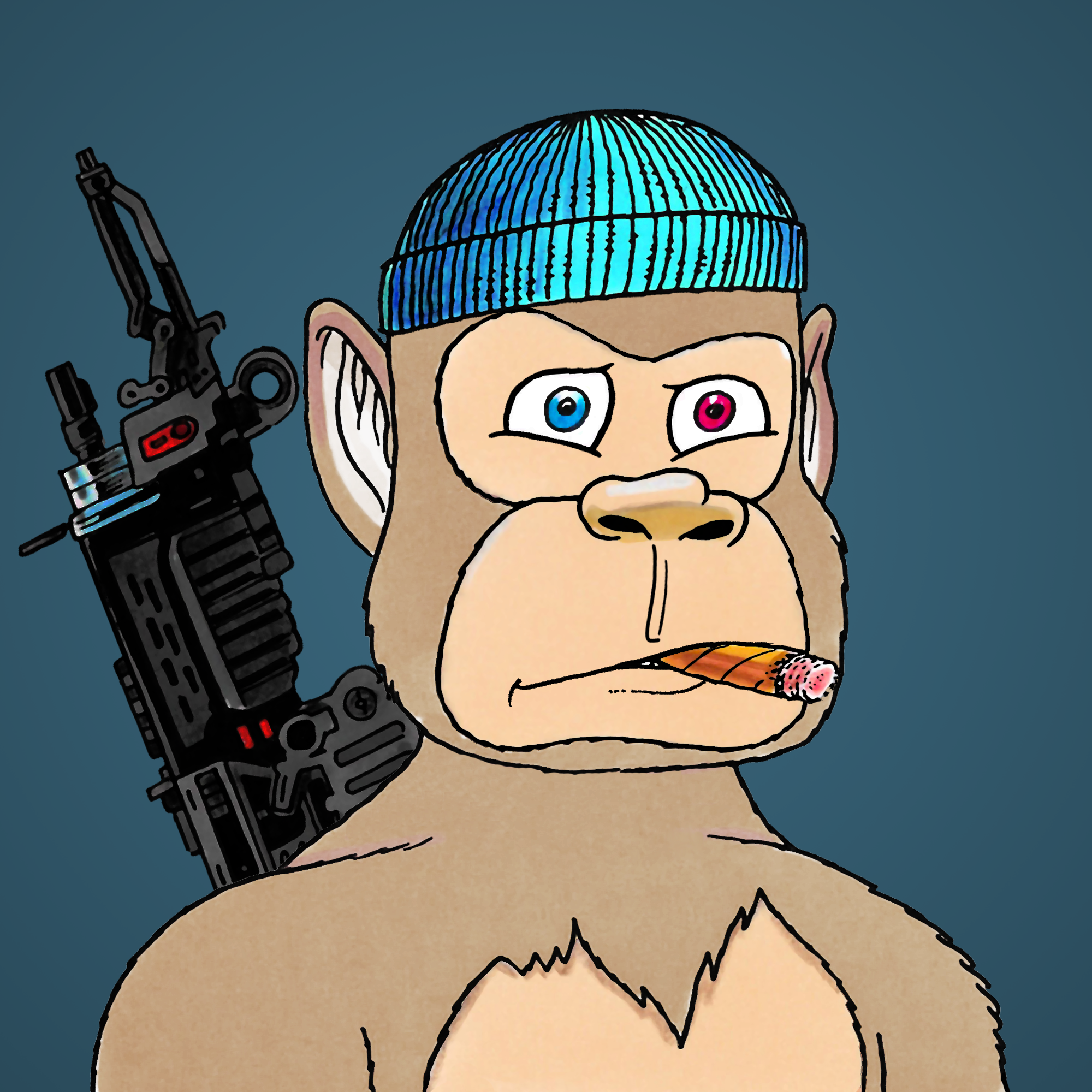 George Trosley - Jungle Freaks - Jungle Freak 6847 - NFT # 6847