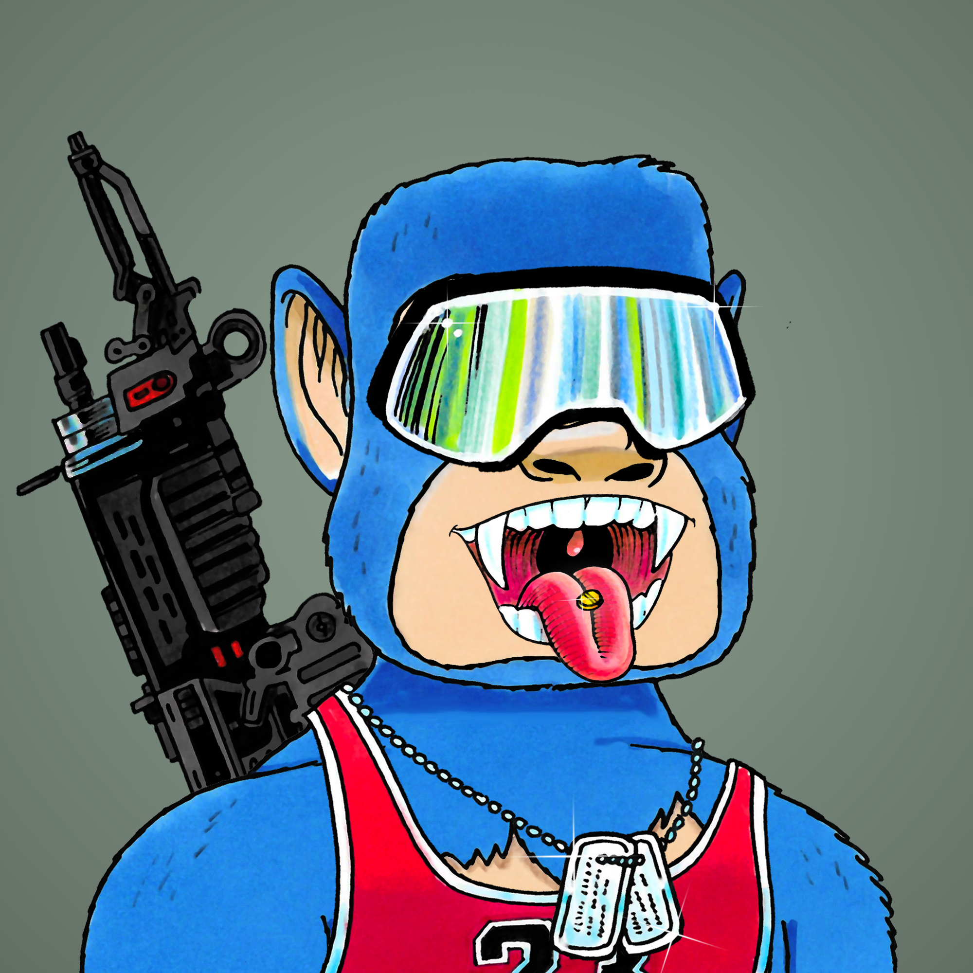 George Trosley - Jungle Freaks - Jungle Freak 6851 - NFT # 6851