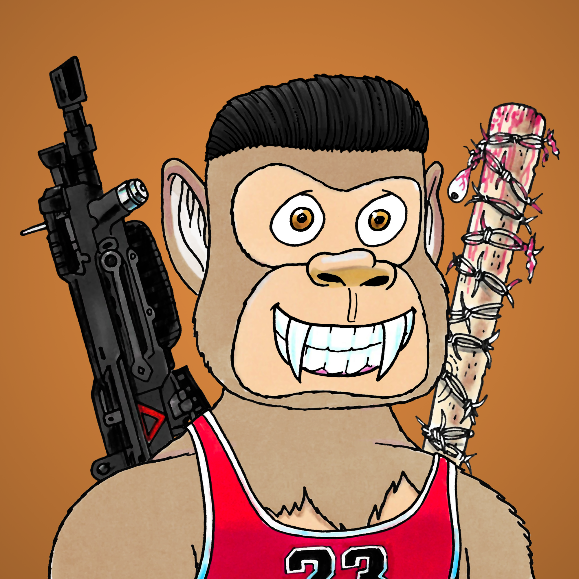 George Trosley - Jungle Freaks - Jungle Freak 6866 - NFT # 6866