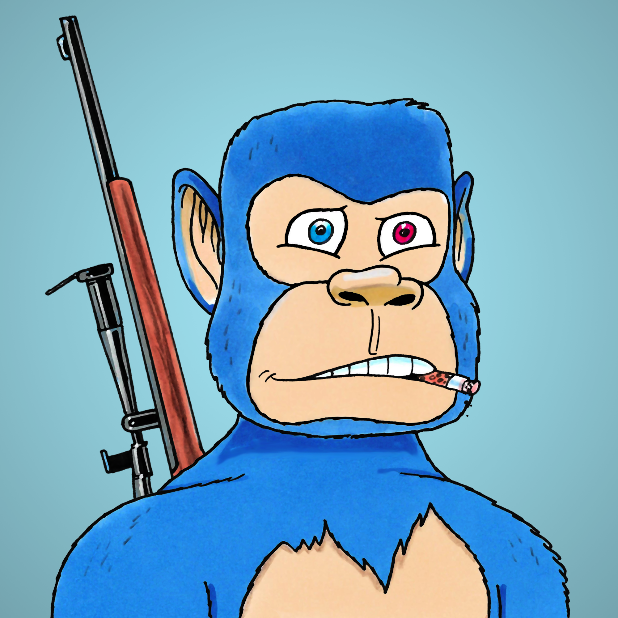 George Trosley - Jungle Freaks - Jungle Freak 6870 - NFT # 6870