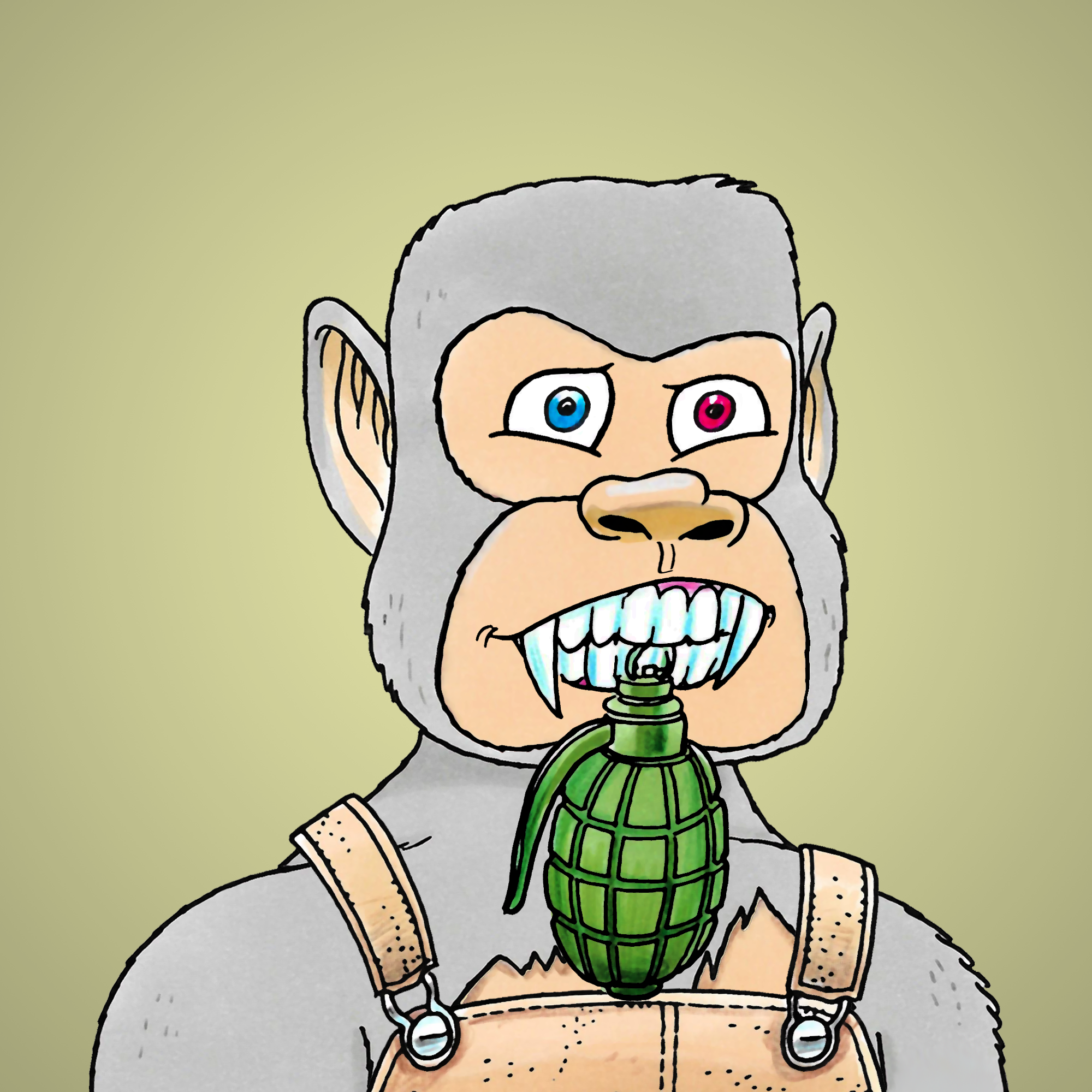 George Trosley - Jungle Freaks - Jungle Freak 6872 - NFT # 6872