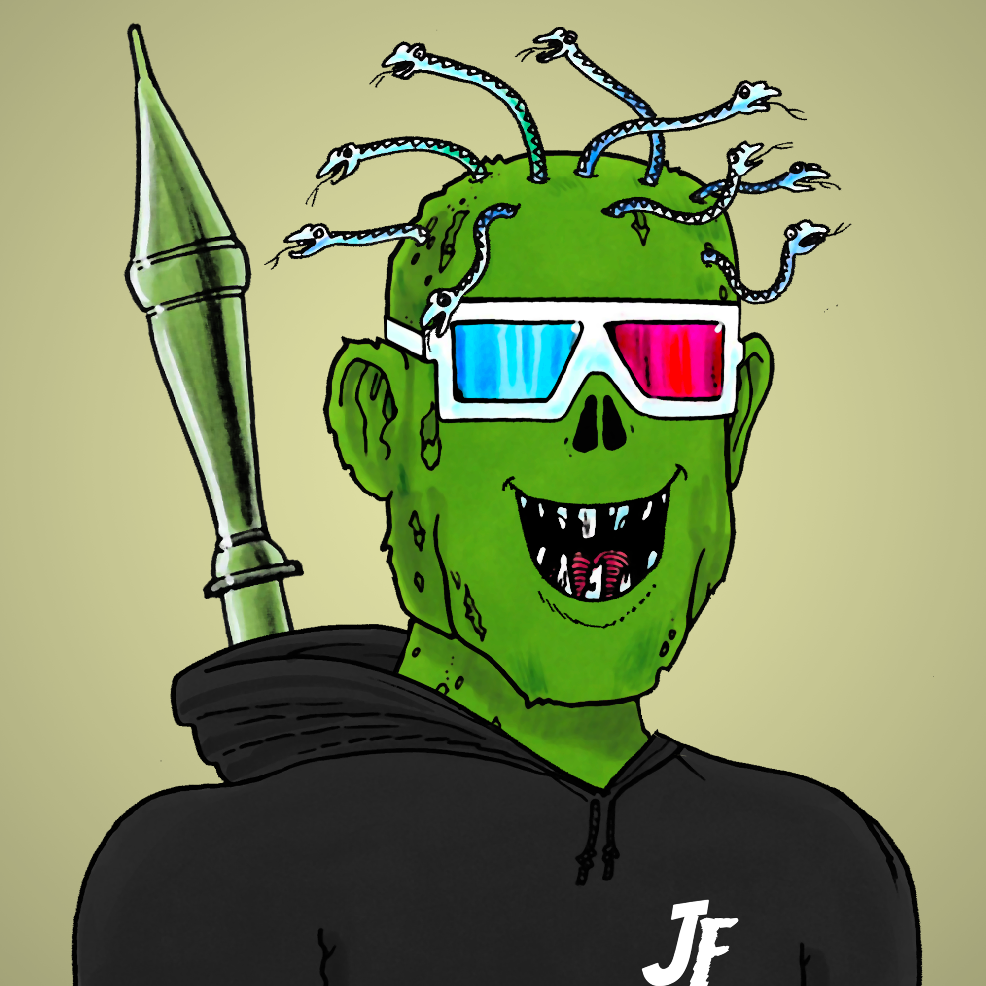 George Trosley - Jungle Freaks - Jungle Freak 6878 - NFT # 6878