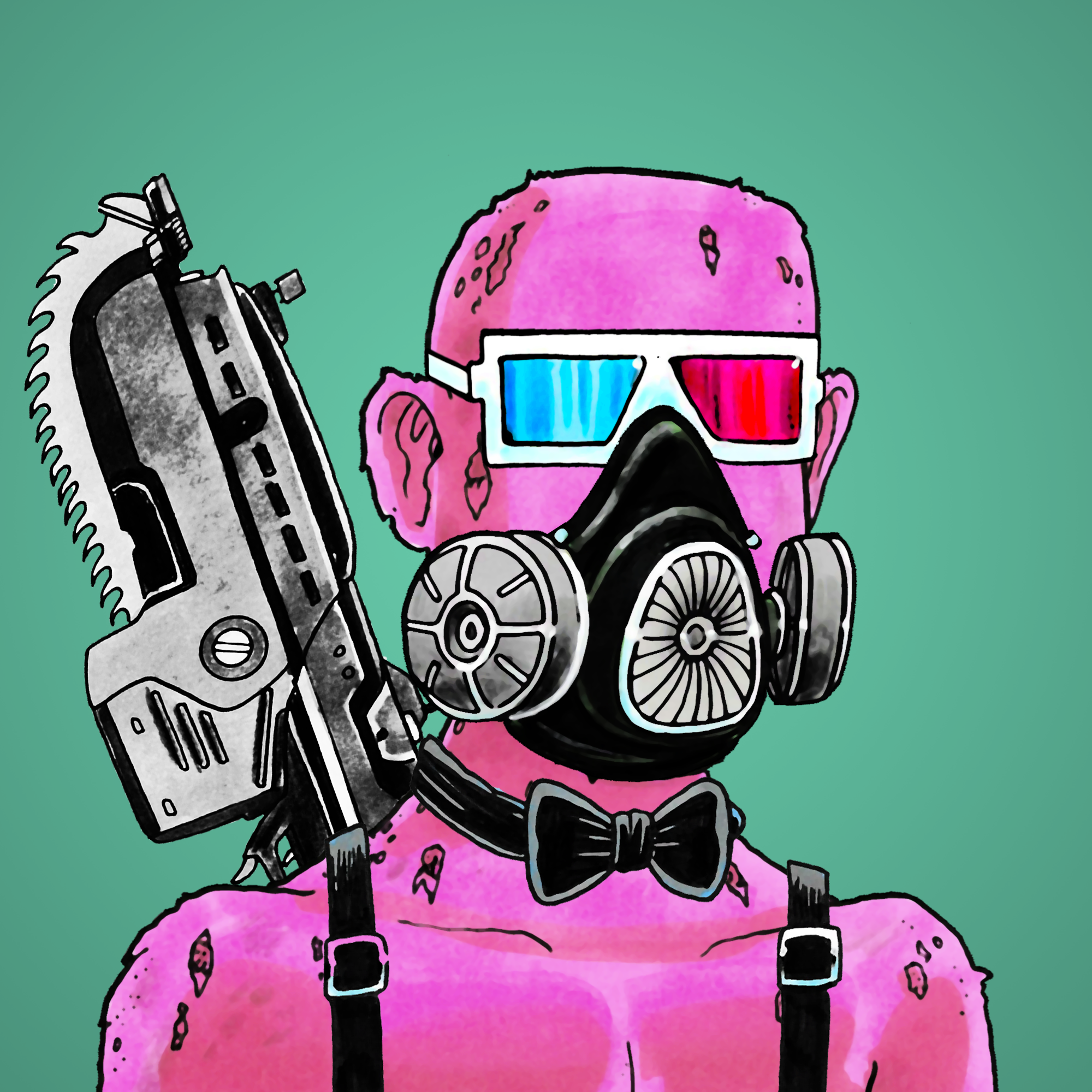 George Trosley - Jungle Freaks - Jungle Freak 6879 - NFT # 6879