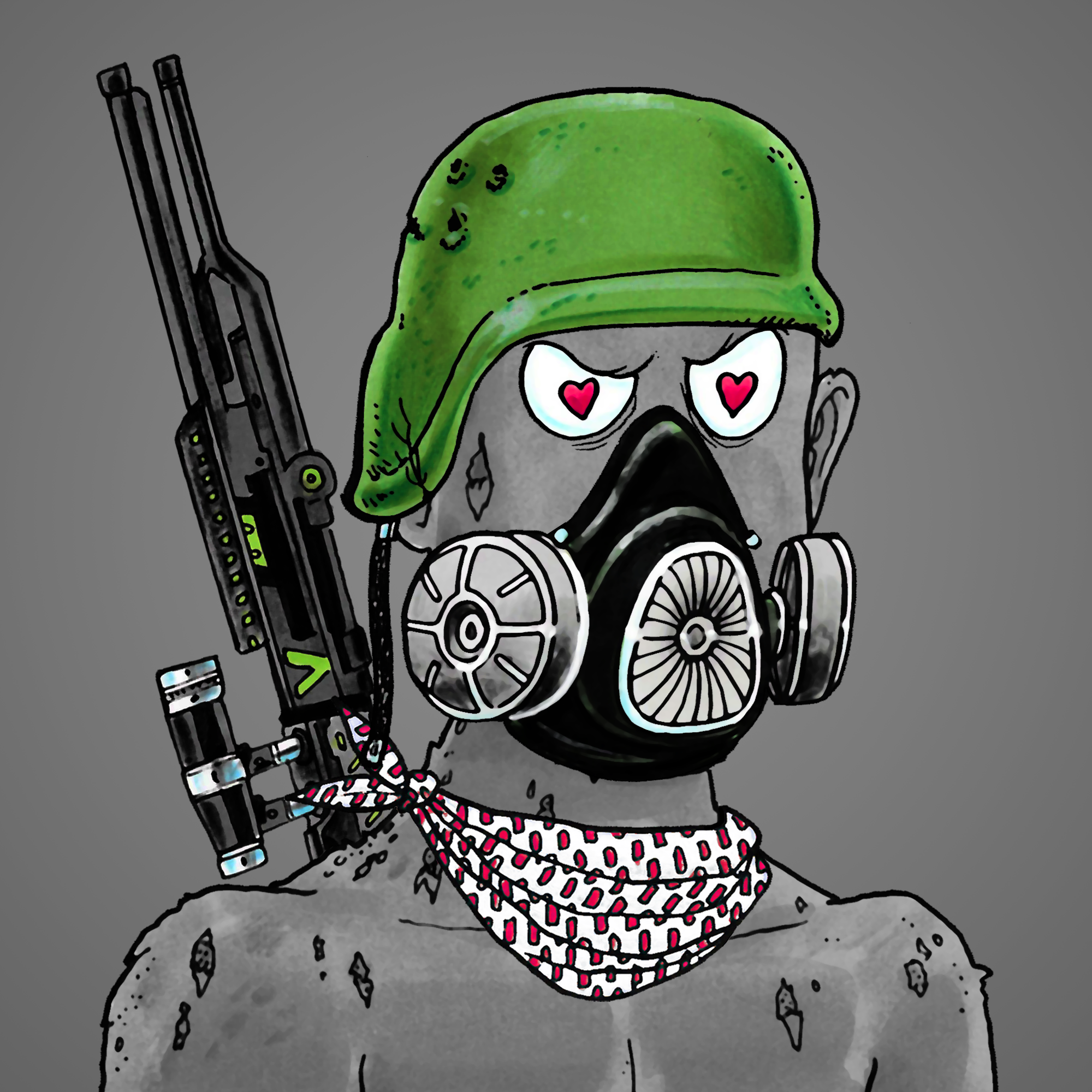 George Trosley - Jungle Freaks - Jungle Freak 6914 - NFT # 6914