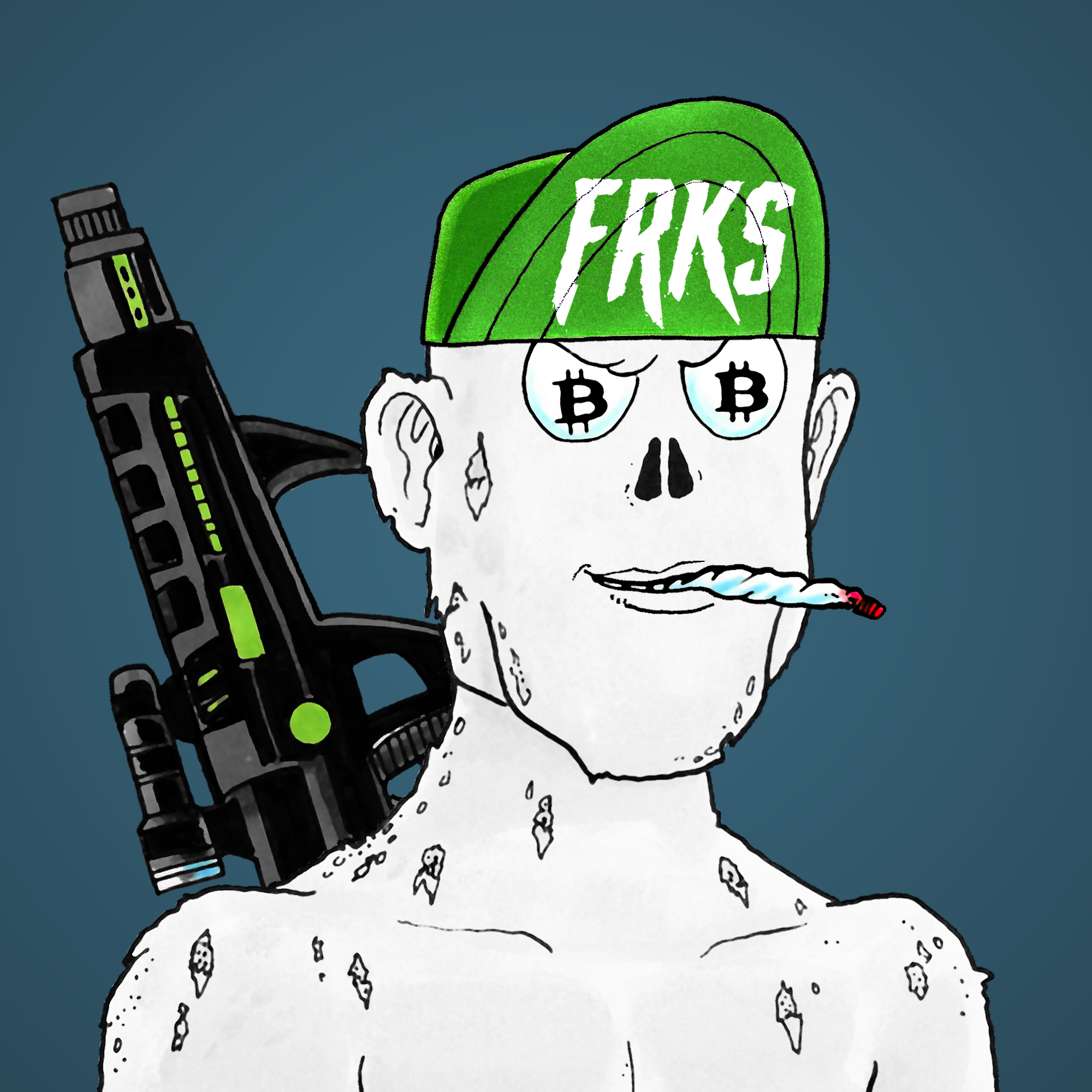 George Trosley - Jungle Freaks - Jungle Freak 6916 - NFT # 6916