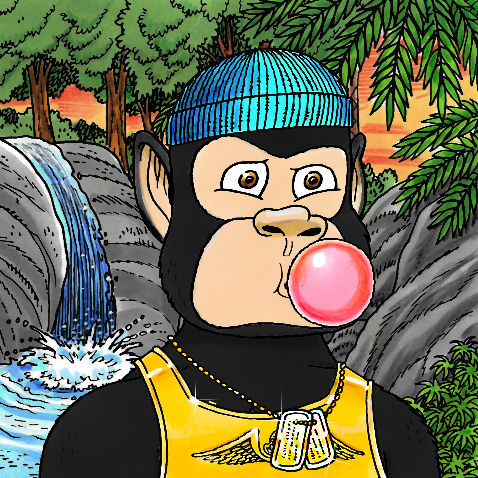 George Trosley - Jungle Freaks - Jungle Freak 6935 - NFT # 6935