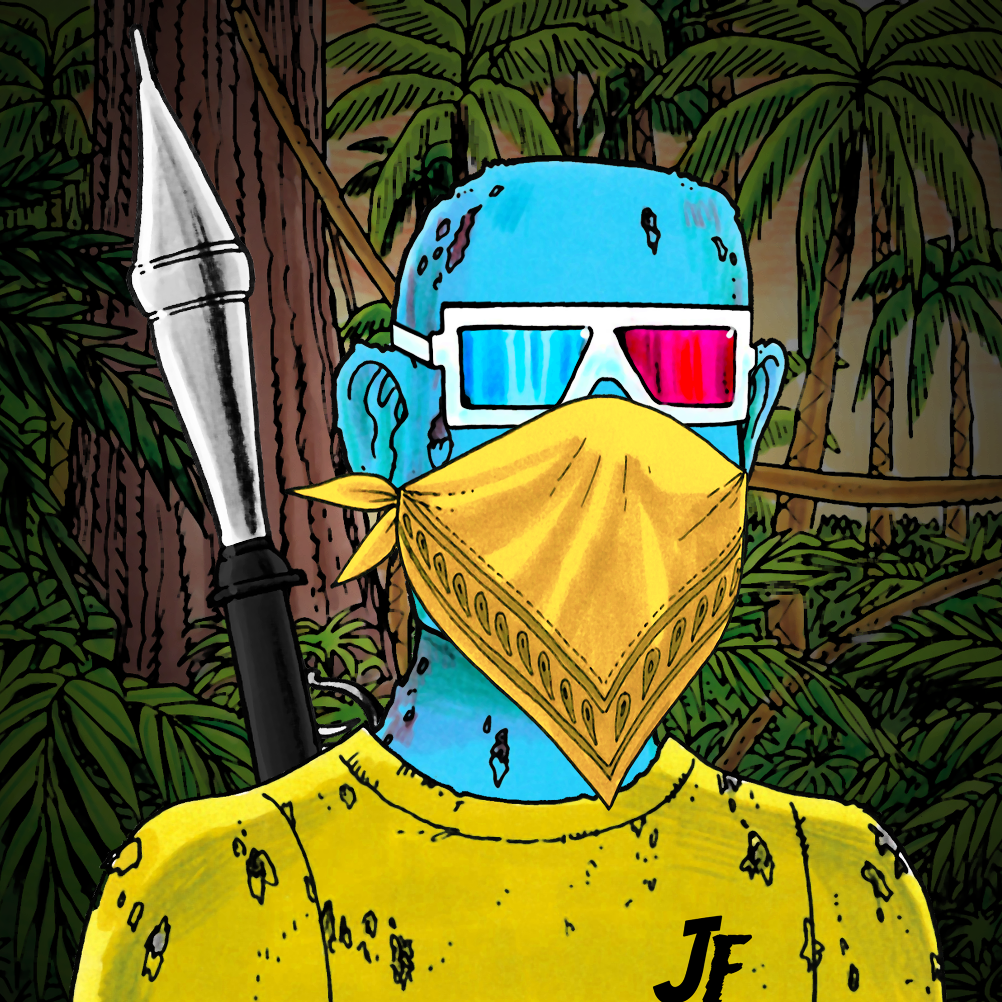 George Trosley - Jungle Freaks - Jungle Freak 694 - NFT # 694