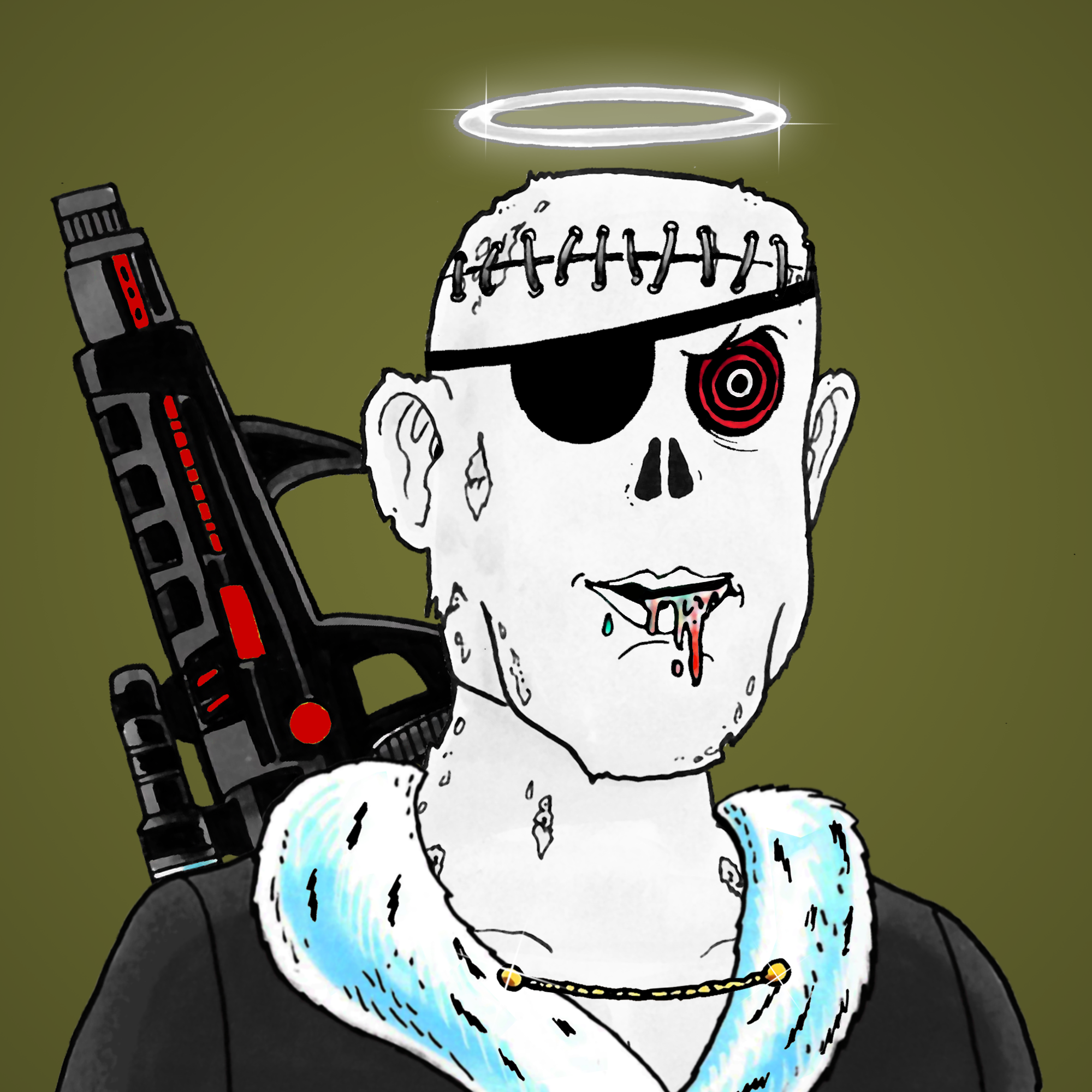 George Trosley - Jungle Freaks - Jungle Freak 6942 - NFT # 6942