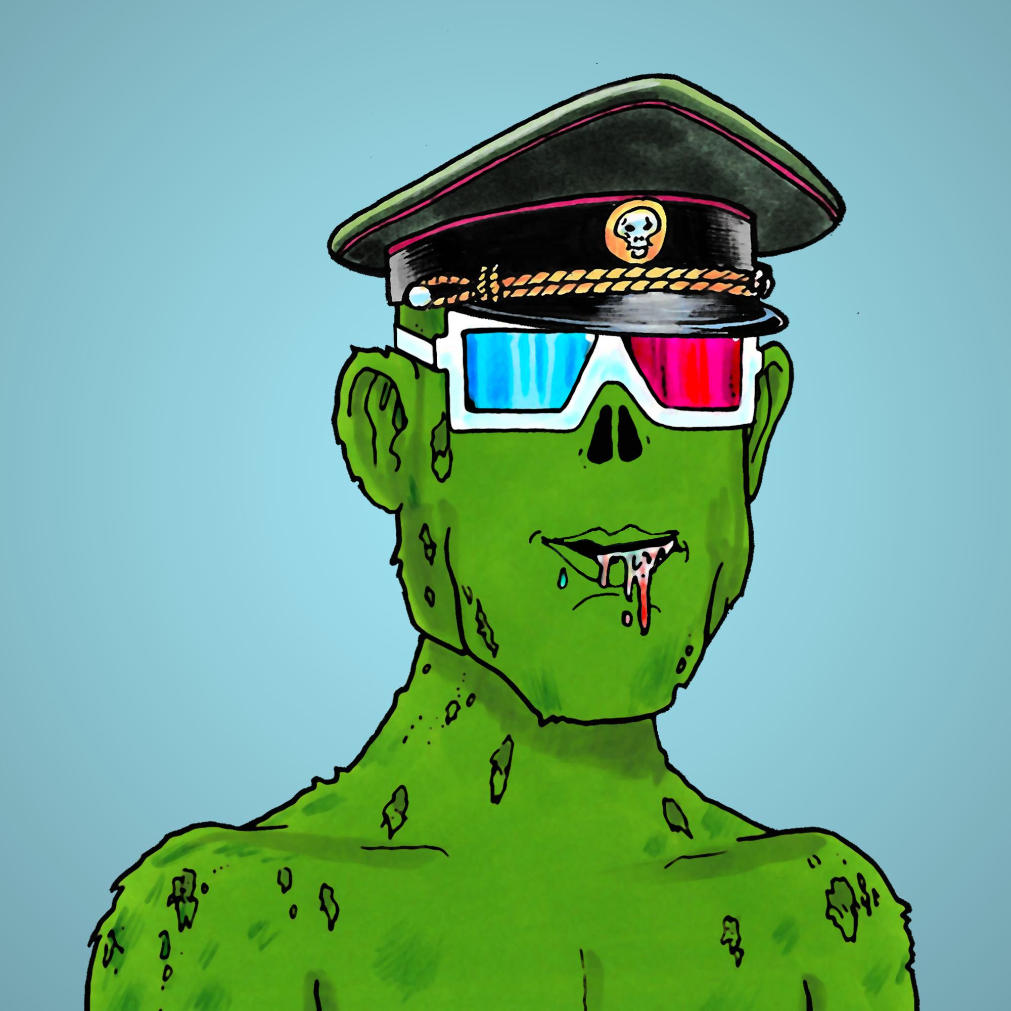 George Trosley - Jungle Freaks - Jungle Freak 6955 - NFT # 6955