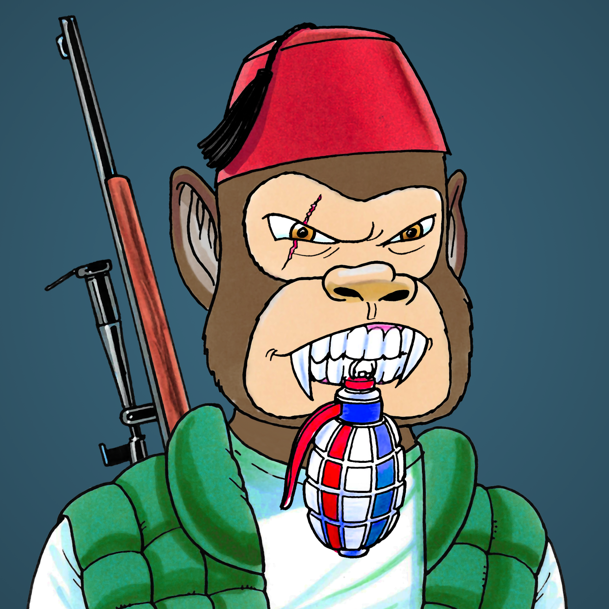 George Trosley - Jungle Freaks - Jungle Freak 6956 - NFT # 6956