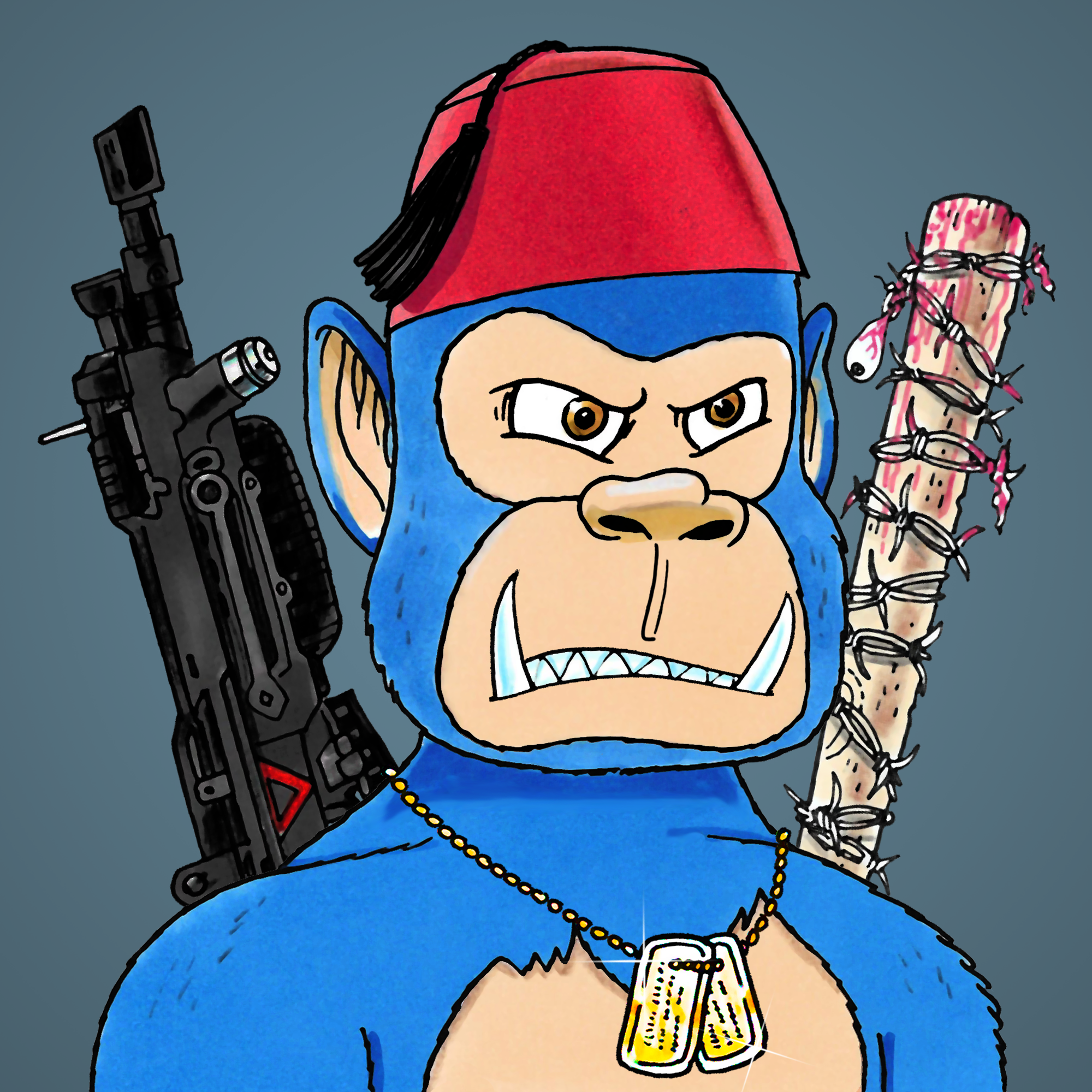 George Trosley - Jungle Freaks - Jungle Freak 6958 - NFT # 6958