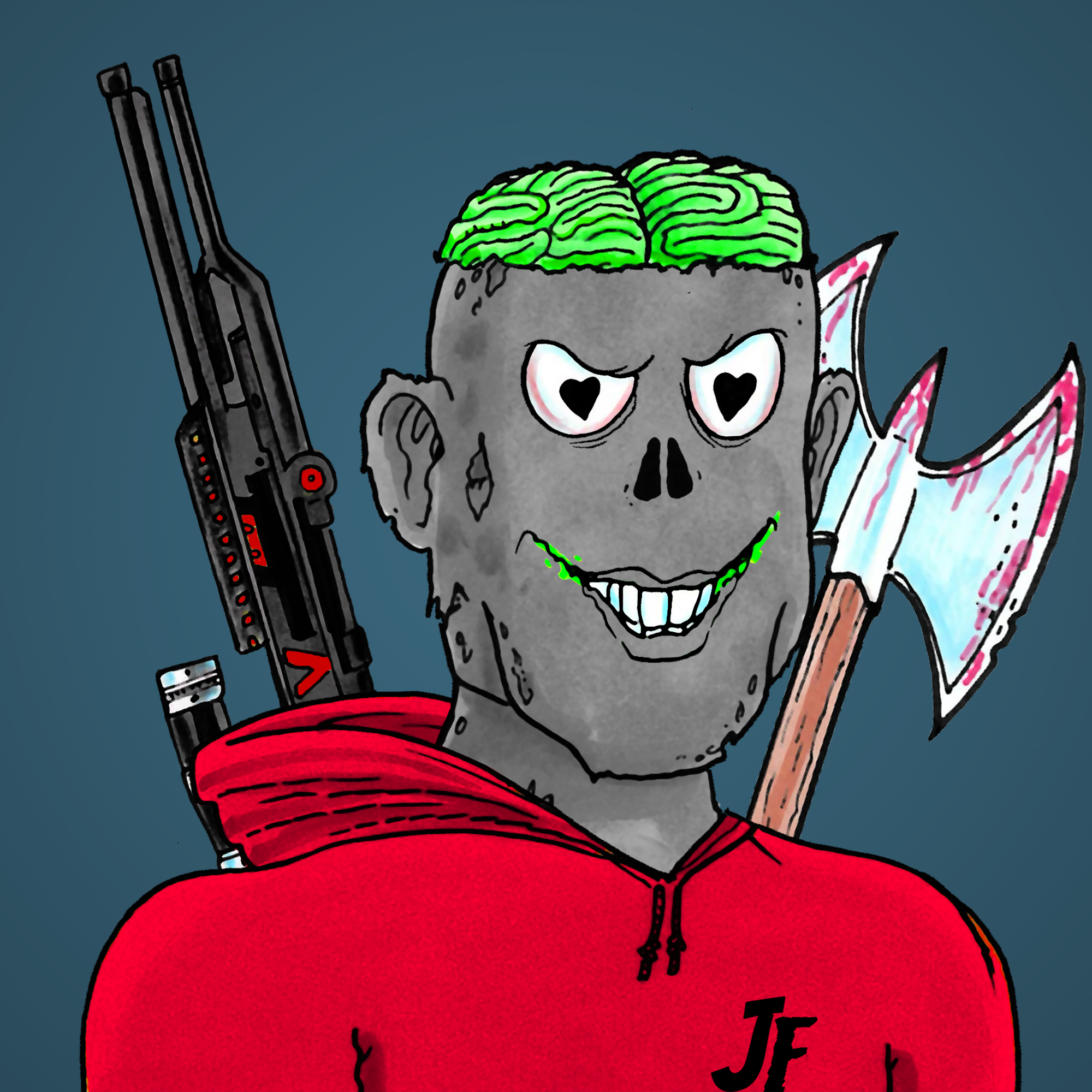 George Trosley - Jungle Freaks - Jungle Freak 6965 - NFT # 6965