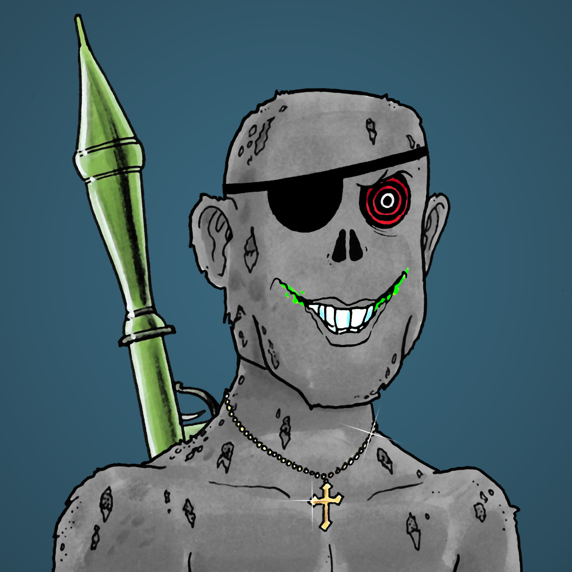 George Trosley - Jungle Freaks - Jungle Freak 6976 - NFT # 6976