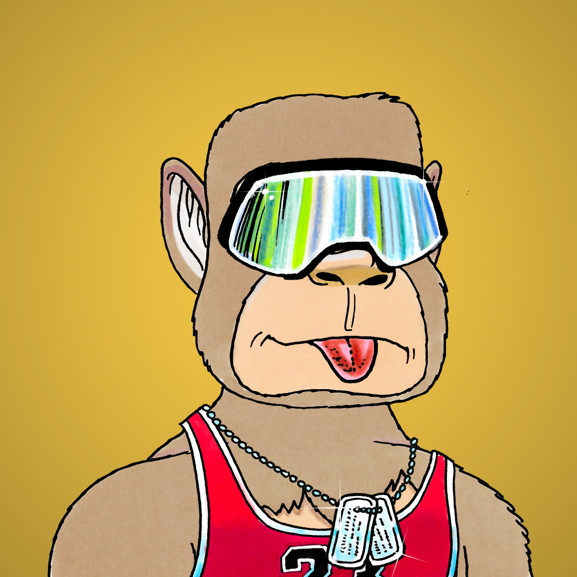 George Trosley - Jungle Freaks - Jungle Freak 6977 - NFT # 6977