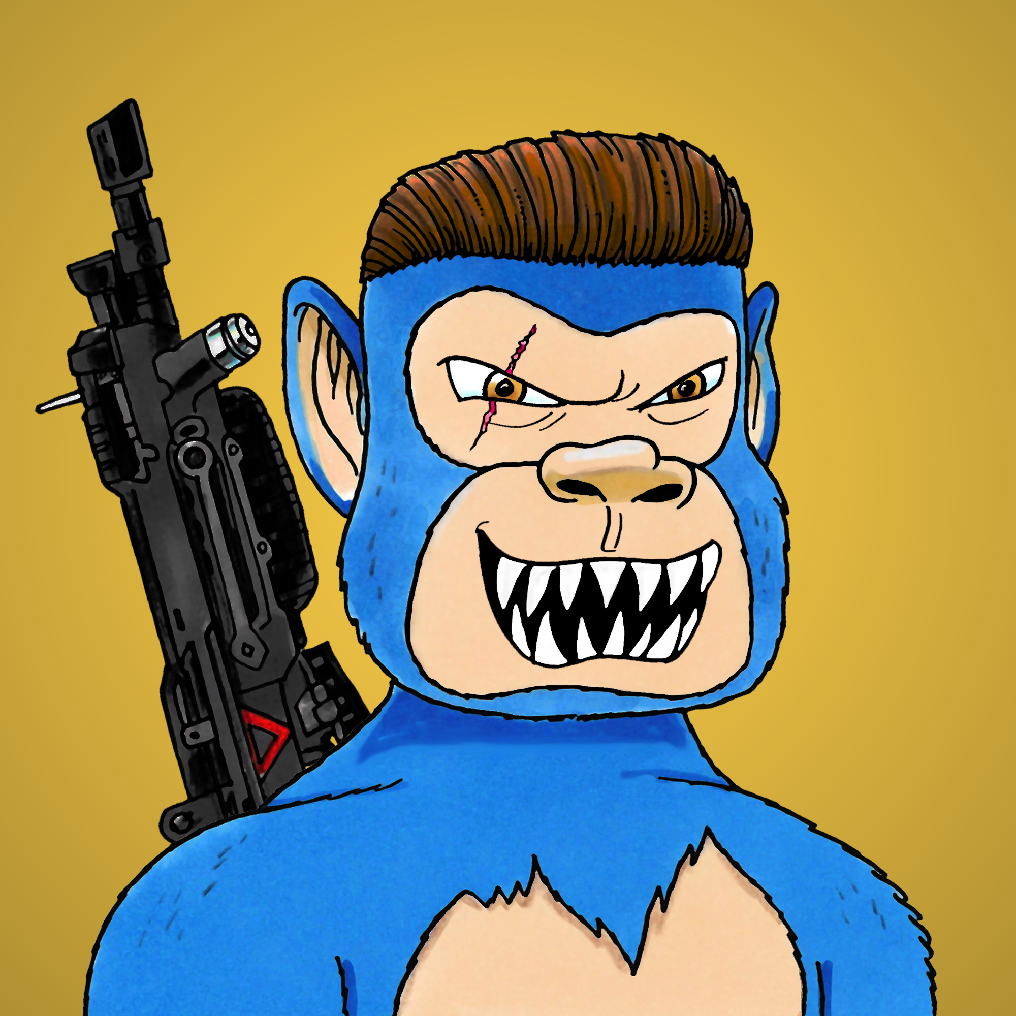 George Trosley - Jungle Freaks - Jungle Freak 6979 - NFT # 6979