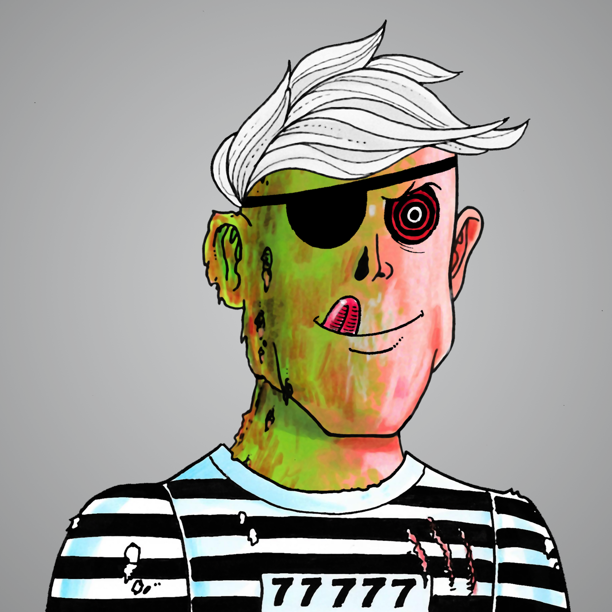 George Trosley - Jungle Freaks - Jungle Freak 6984 - NFT # 6984