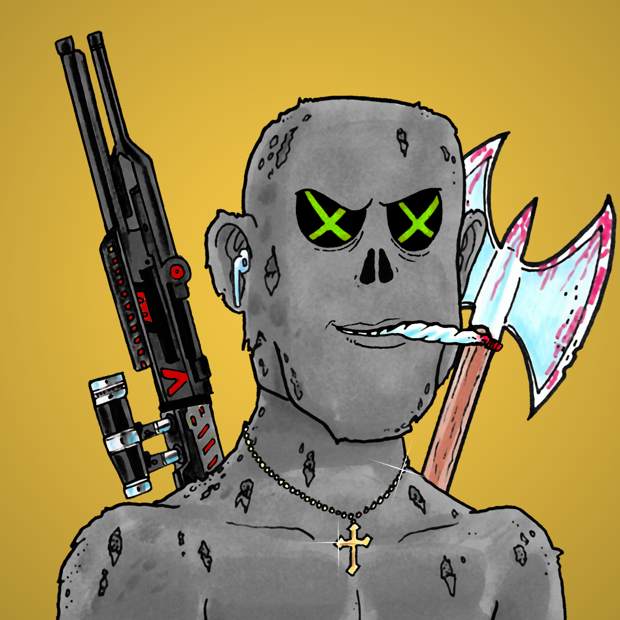 George Trosley - Jungle Freaks - Jungle Freak 7 - NFT # 7