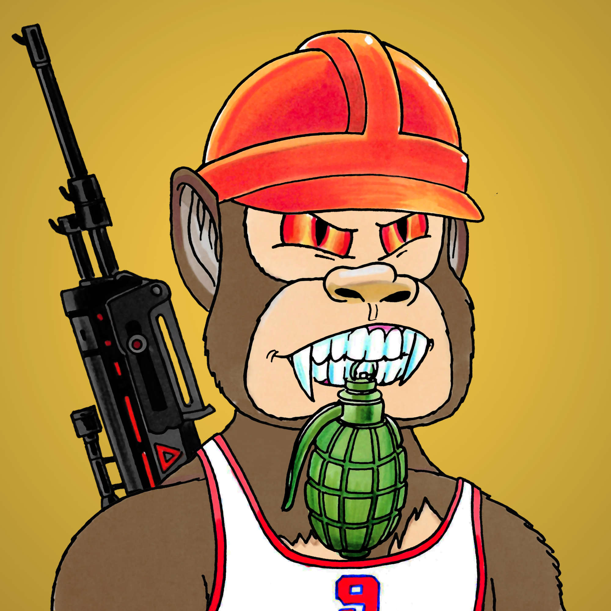 George Trosley - Jungle Freaks - Jungle Freak 7012 - NFT # 7012