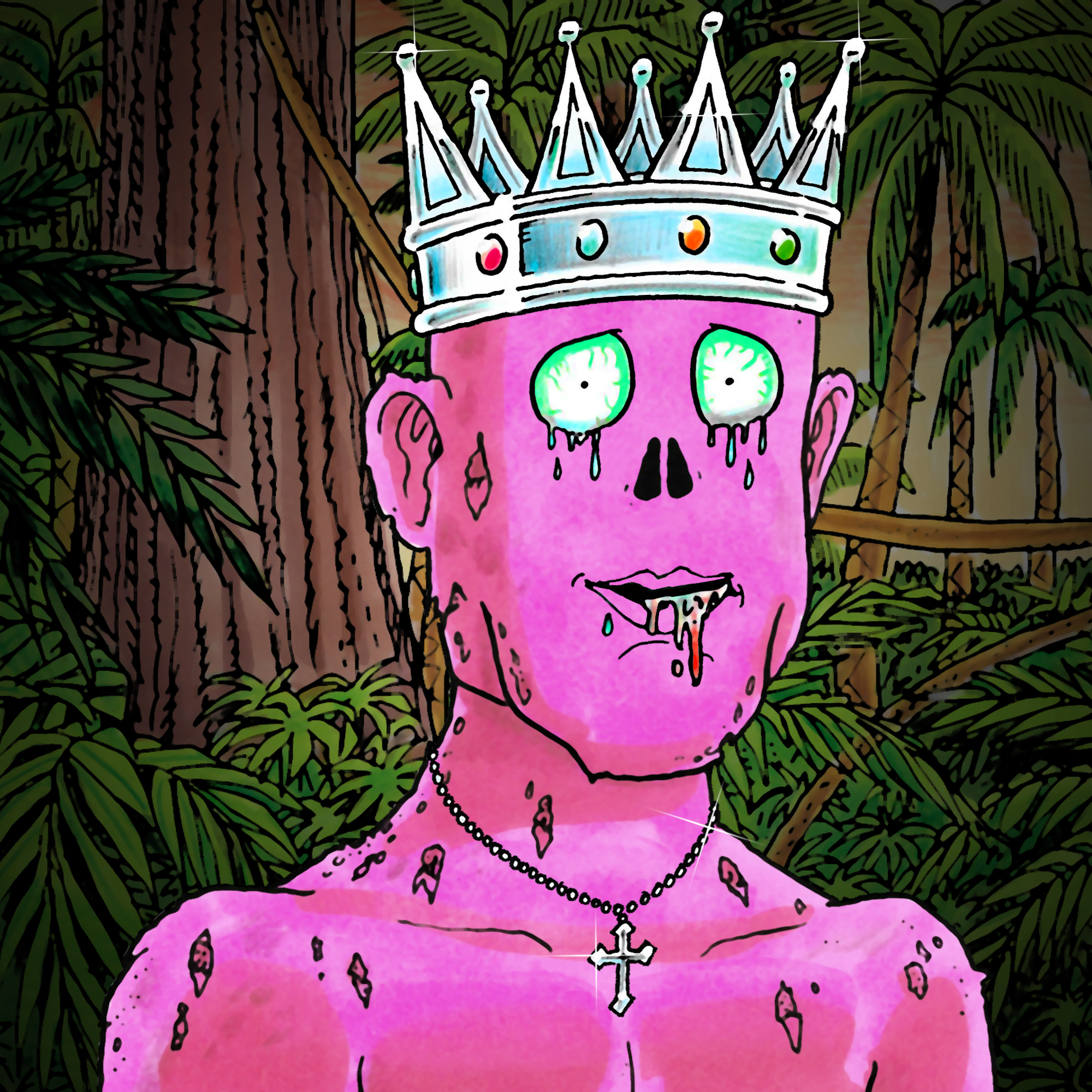 George Trosley - Jungle Freaks - Jungle Freak 7013 - NFT # 7013