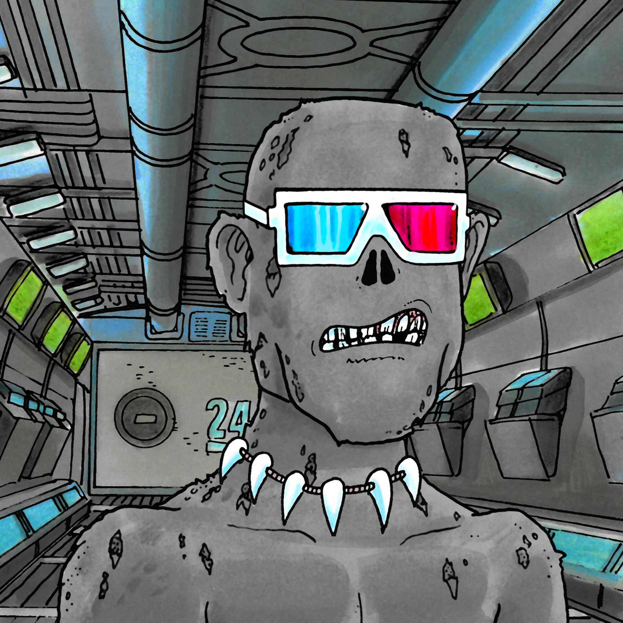 George Trosley - Jungle Freaks - Jungle Freak 7014 - NFT # 7014