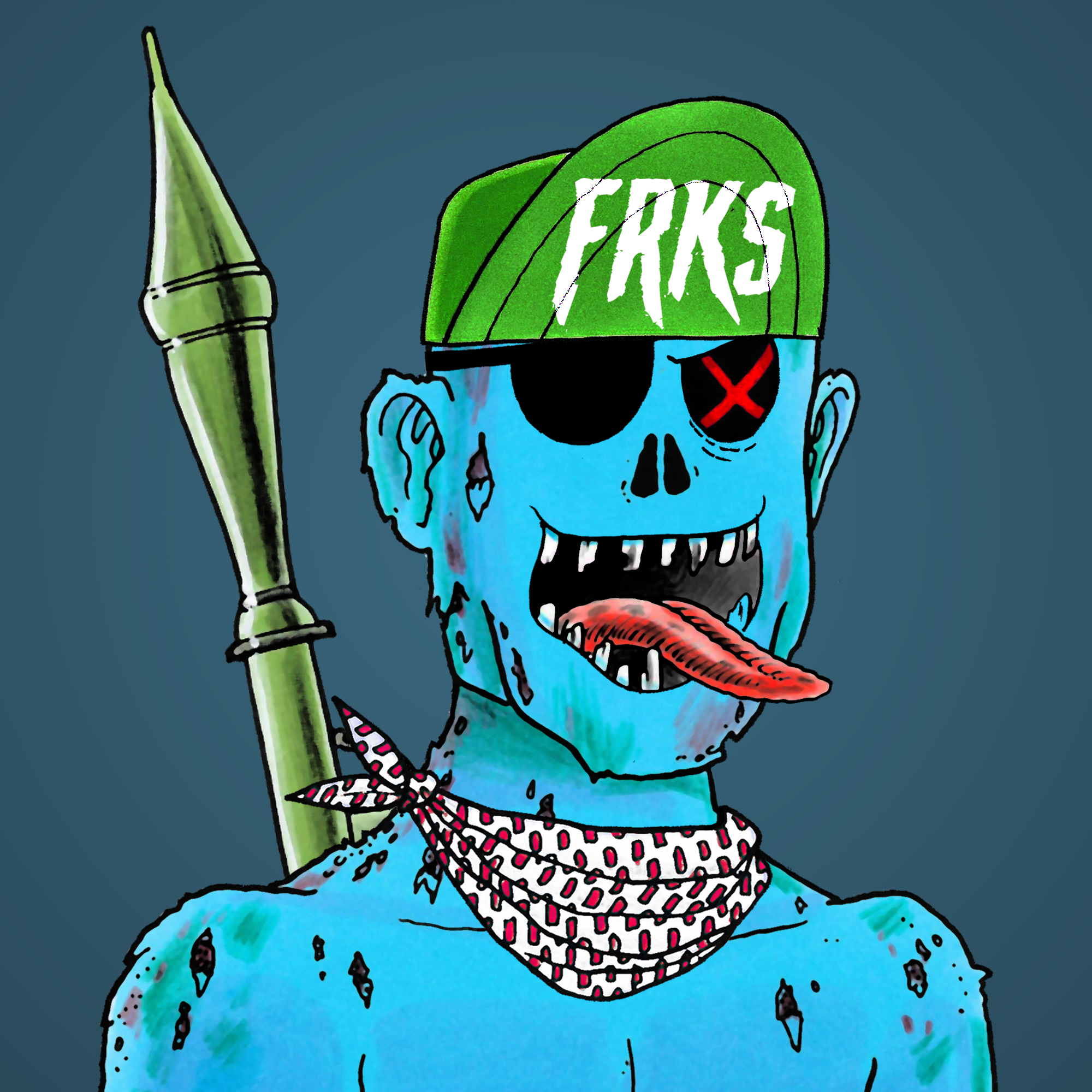 George Trosley - Jungle Freaks - Jungle Freak 7018 - NFT # 7018