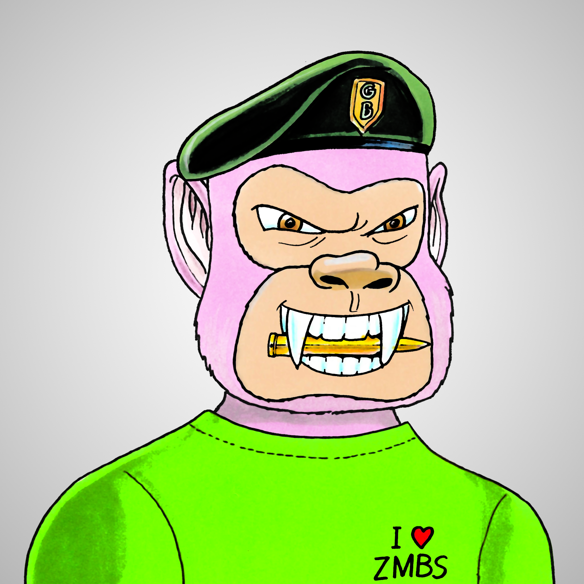 George Trosley - Jungle Freaks - Jungle Freak 7022 - NFT # 7022