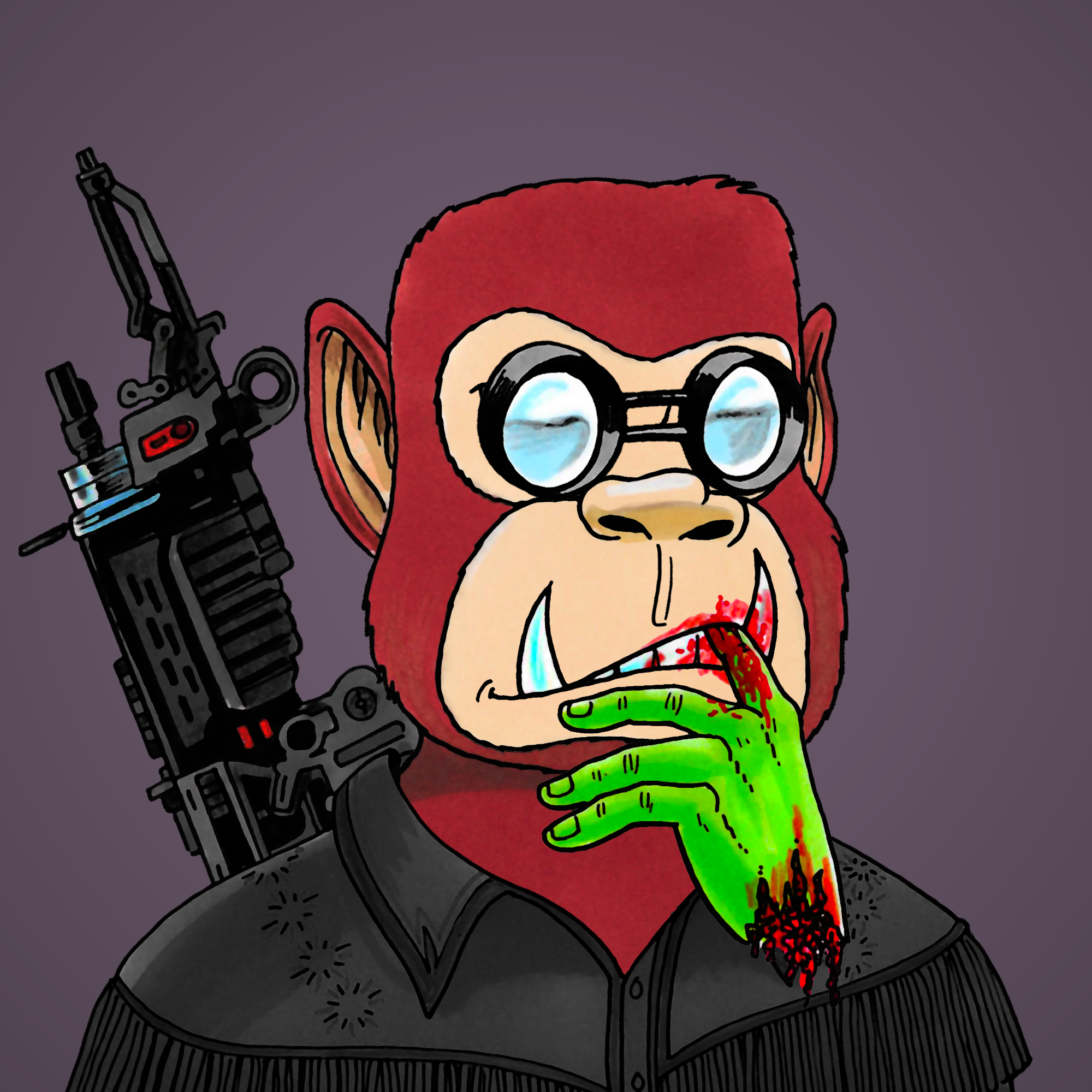 George Trosley - Jungle Freaks - Jungle Freak 7024 - NFT # 7024