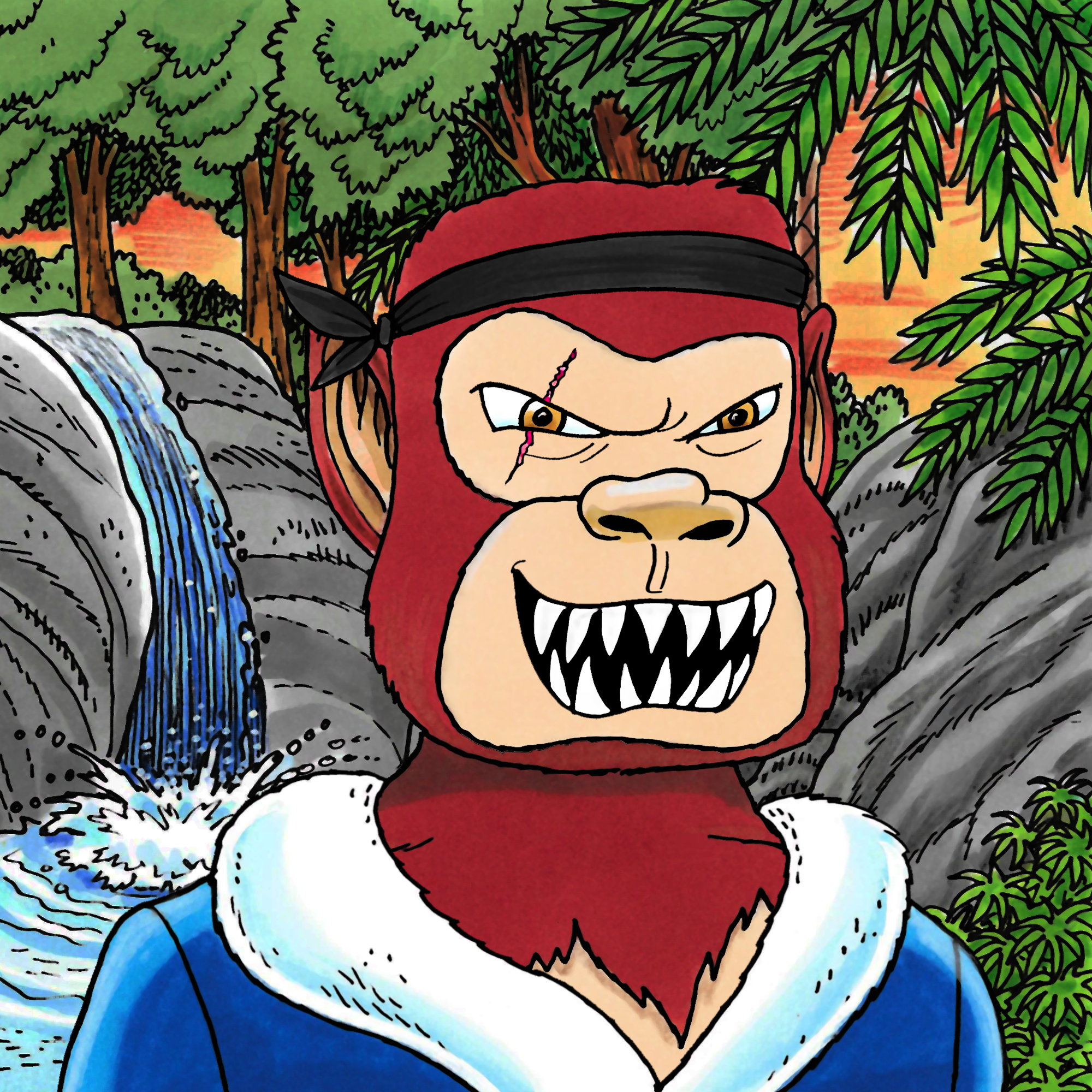 George Trosley - Jungle Freaks - Jungle Freak 7025 - NFT # 7025