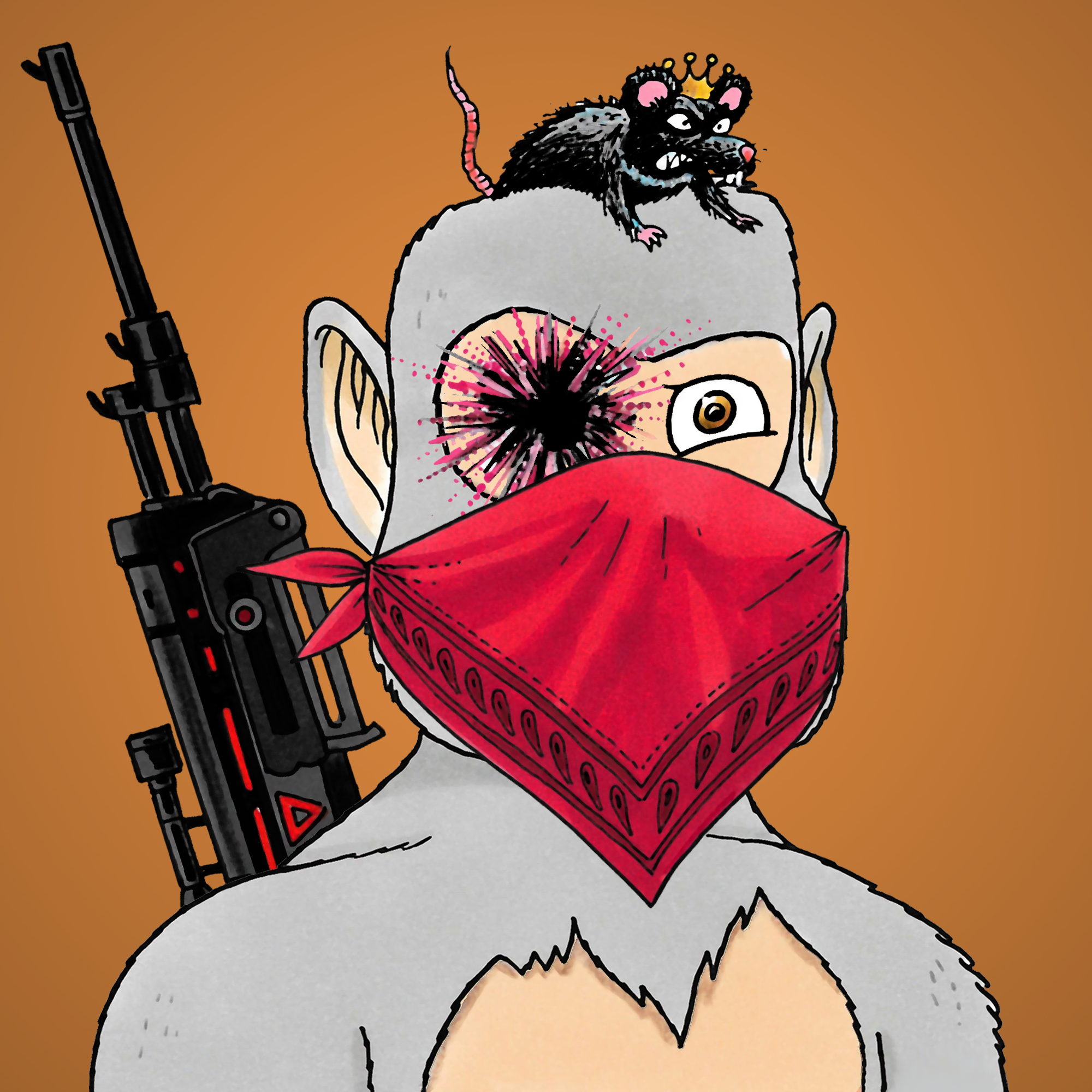 George Trosley - Jungle Freaks - Jungle Freak 7032 - NFT # 7032