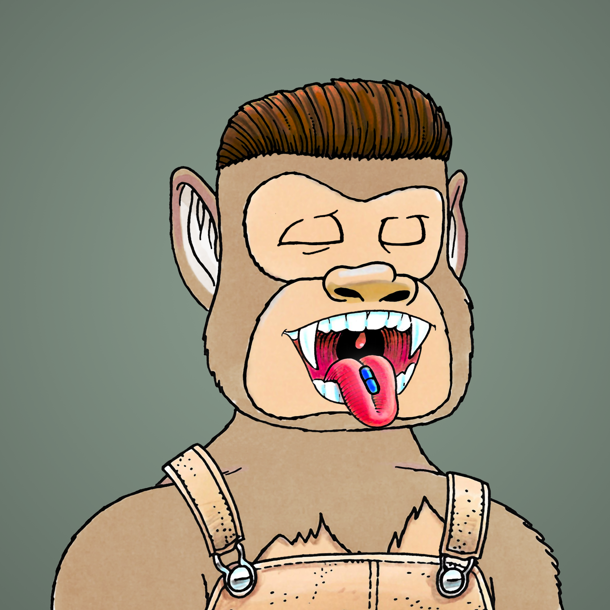 George Trosley - Jungle Freaks - Jungle Freak 7035 - NFT # 7035