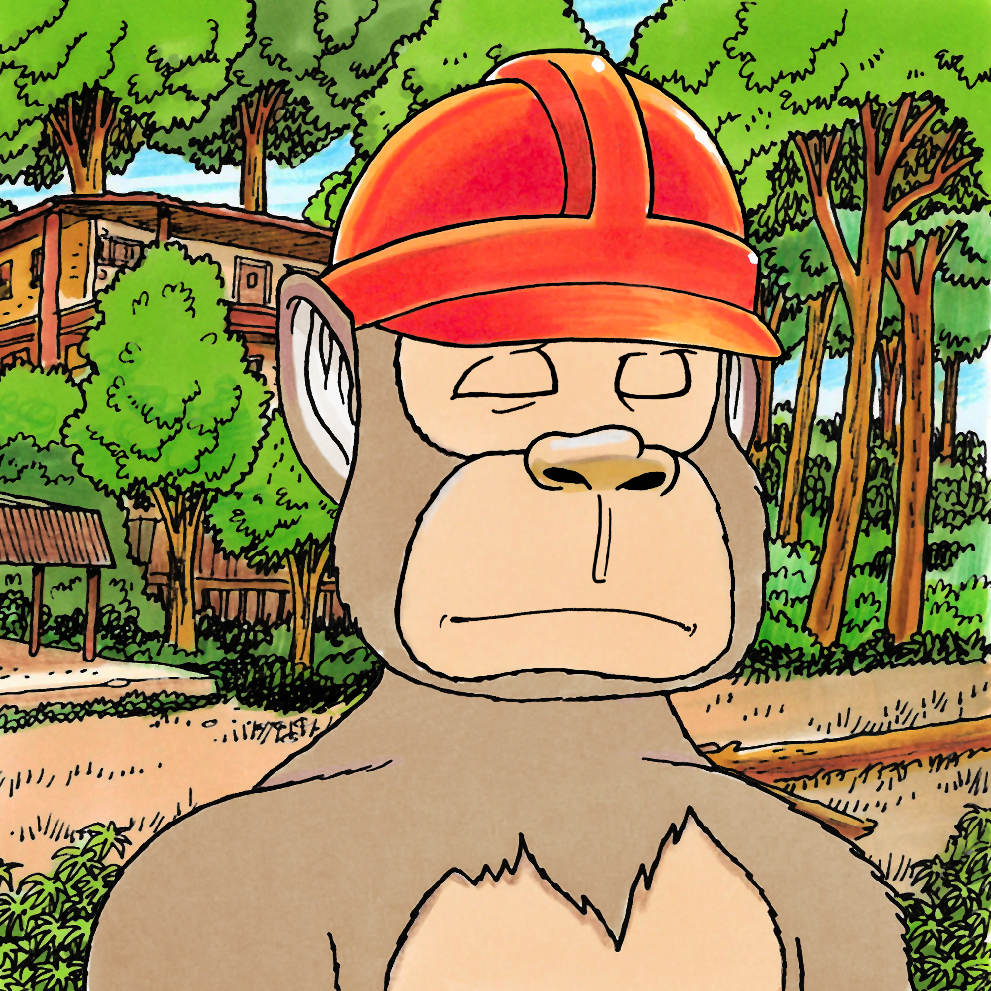 George Trosley - Jungle Freaks - Jungle Freak 7036 - NFT # 7036