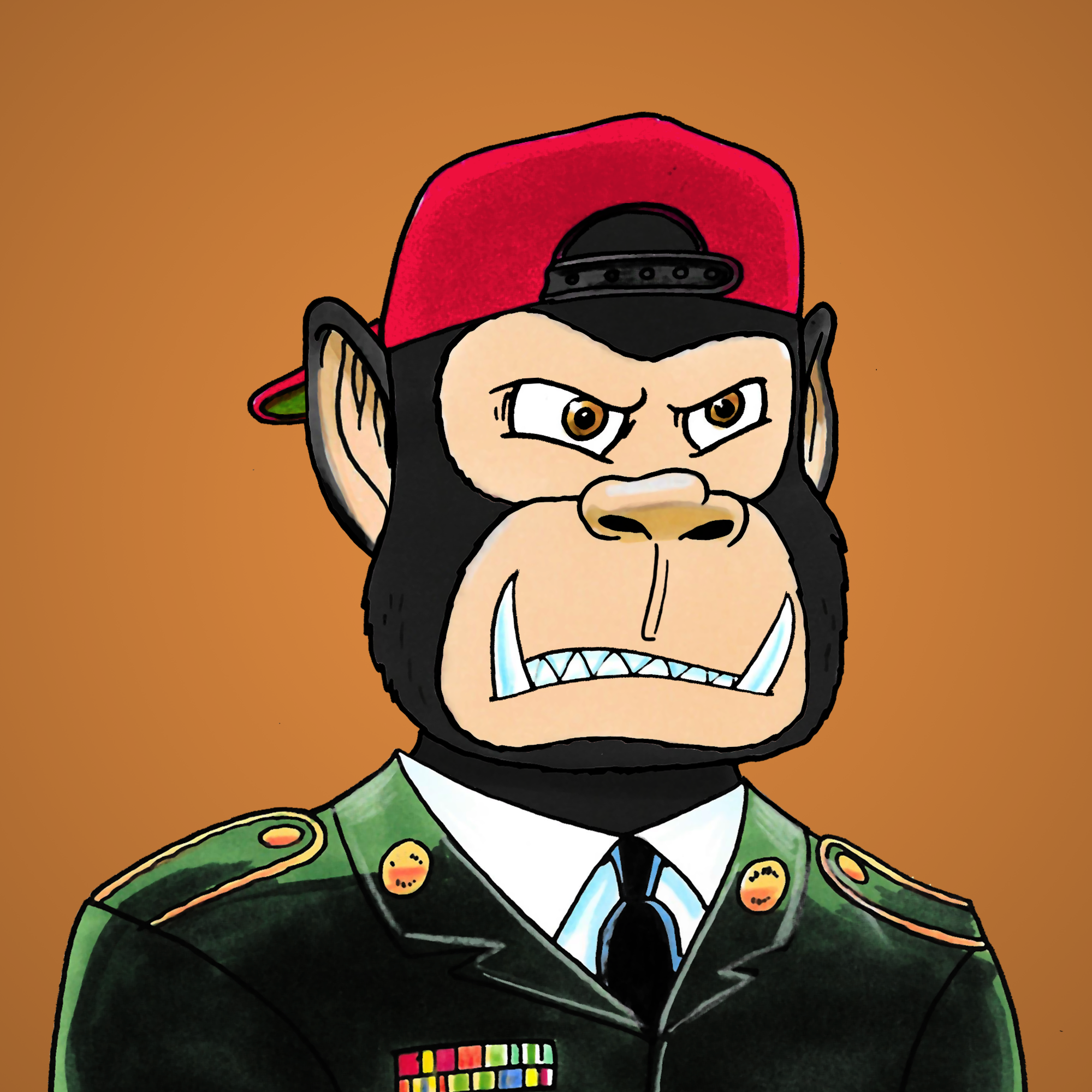 George Trosley - Jungle Freaks - Jungle Freak 7037 - NFT # 7037